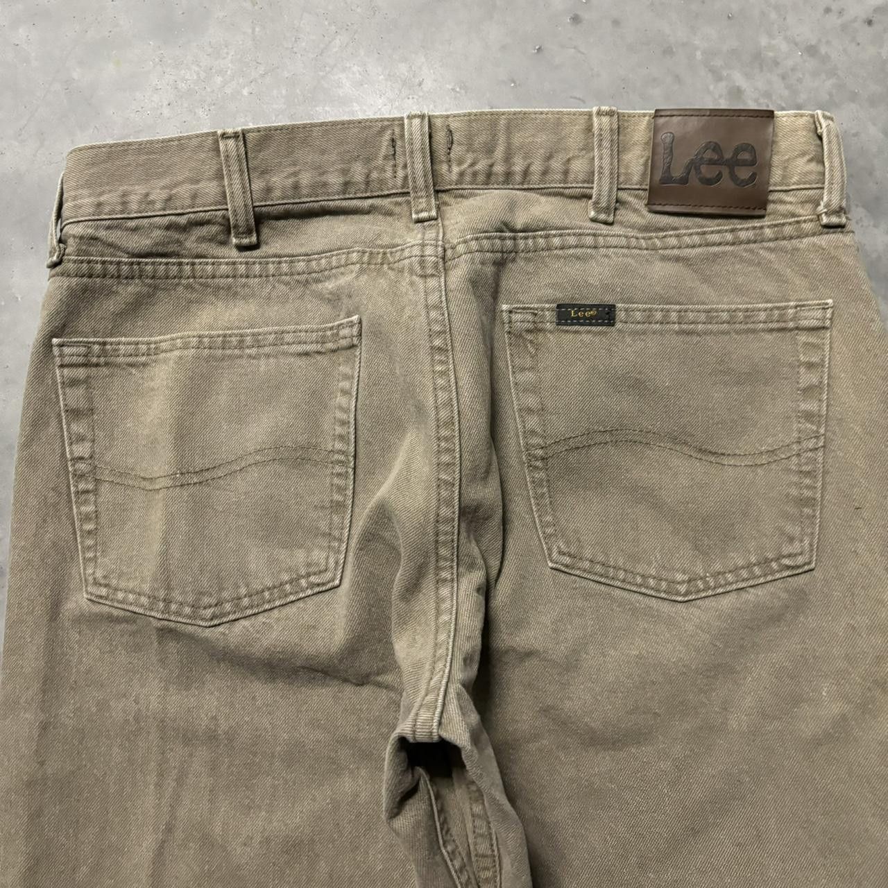 Japanese Brand × Vintage Crazy Vintage Y2K/2000s Grunge Khaki Essential Denim Jeans! Size US 34 / EU 50 - 7 Thumbnail