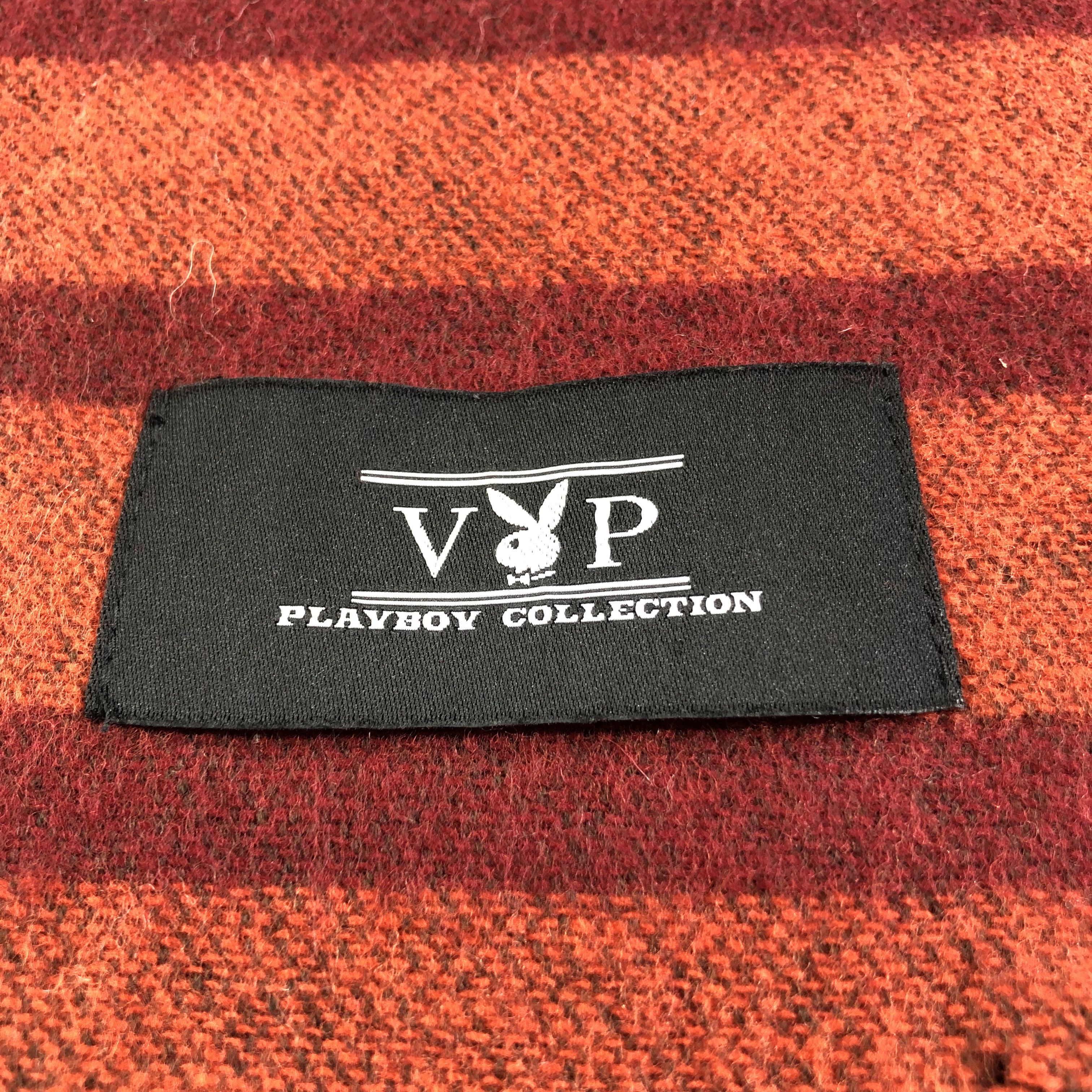 Playboy Playboy Striped Wool Scarf Muffler Neckwear V2086 Size ONE SIZE - 5 Thumbnail