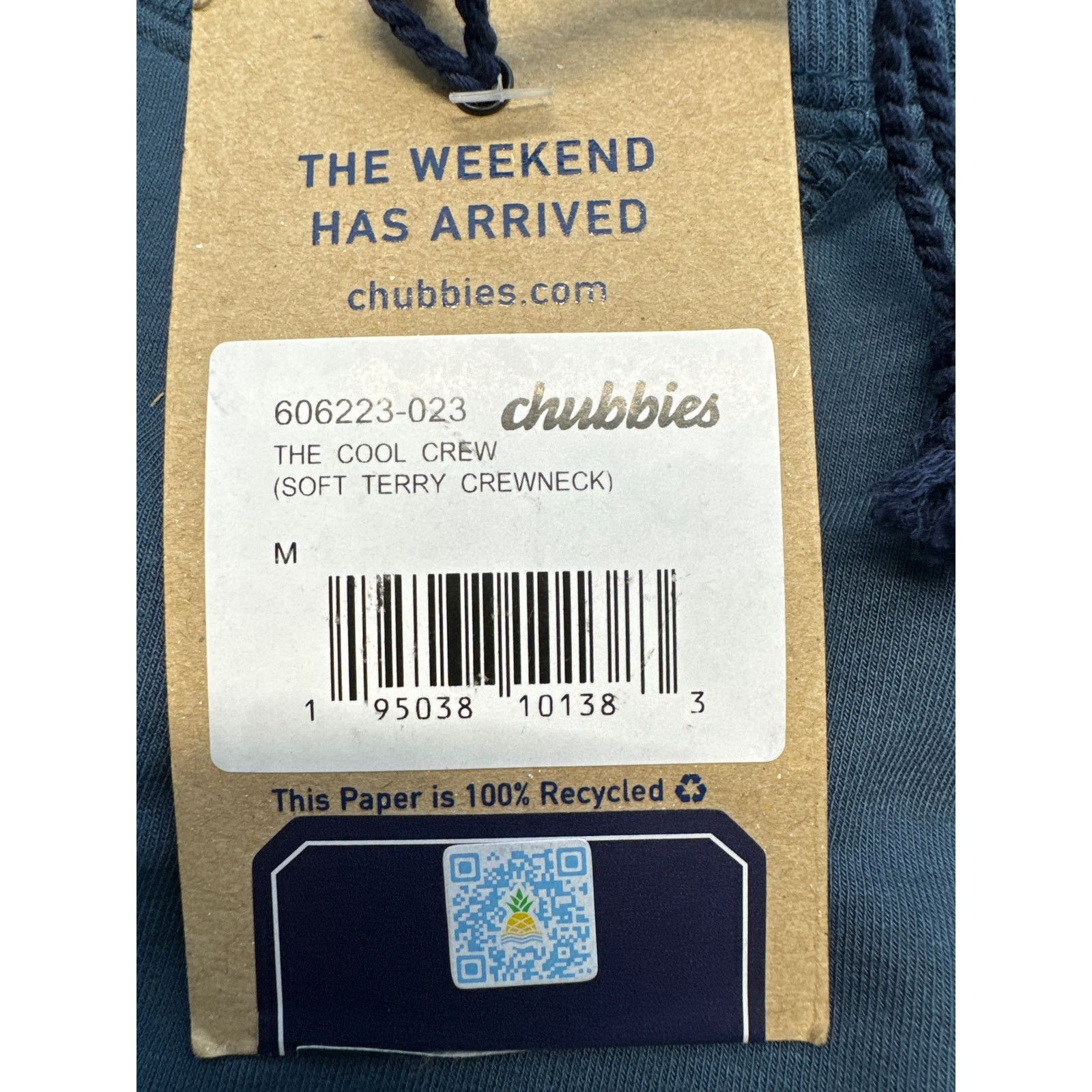 Chubbies Chubbies Blue Soft Terry Crewneck Sweatshirt men sz M Size US M / EU 48-50 / 2 - 7 Thumbnail