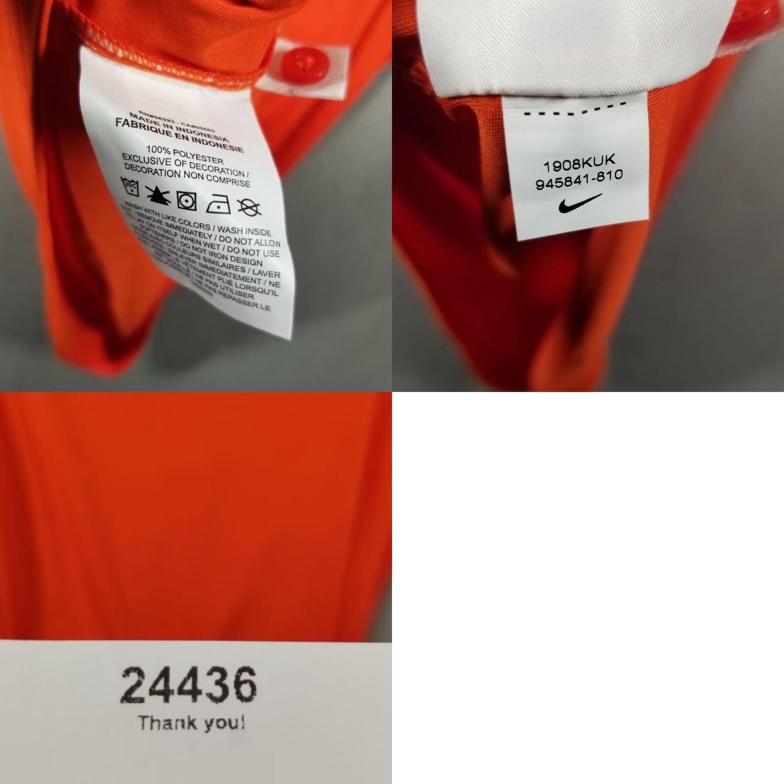 Nike Nike Dri-FIT Polo Shirt Mens Large Orange Performance Golf Athletic 945841-810 Size US L / EU 52-54 / 3 - 8 Thumbnail