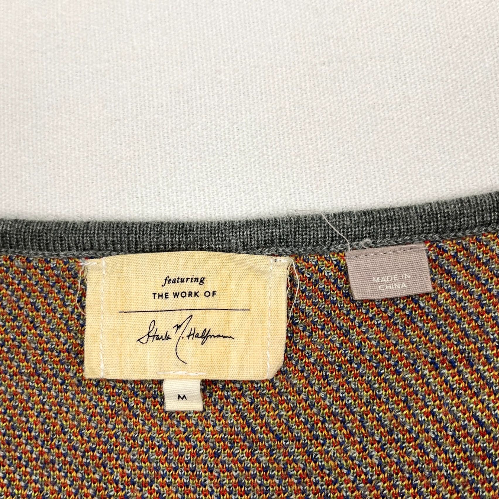 Anthropologie VINTAGE Anthropologie Starla Hoffman Sweater Womens M Gray Felted Wool Hummingbird Artsy Size M / US 6-8 / IT 42-44 - 4 Thumbnail