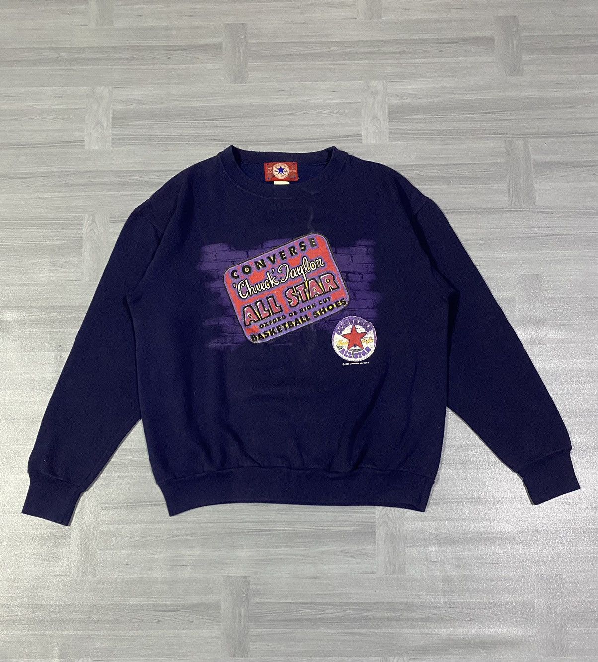 Converse Vintage 1993 Converse Sweatshirt Size US L / EU 52-54 / 3 - 1 Thumbnail
