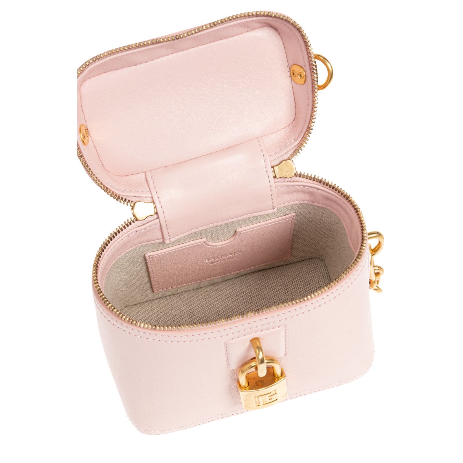 Balmain BALMAIN Pulse $1895 Pink Leather Vanity Bag New & Authentic Size ONE SIZE - 4 Thumbnail
