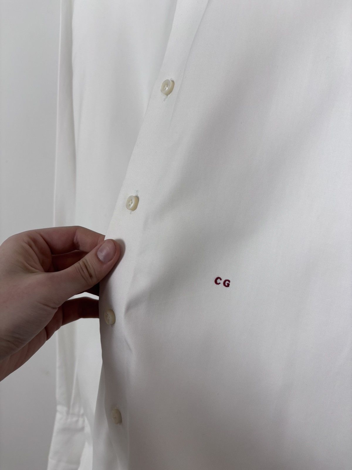 Other Emanuel Berg Men’s White Dress Button Up Shirt French Cuff Size US XL / EU 56 / 4 - 6 Thumbnail