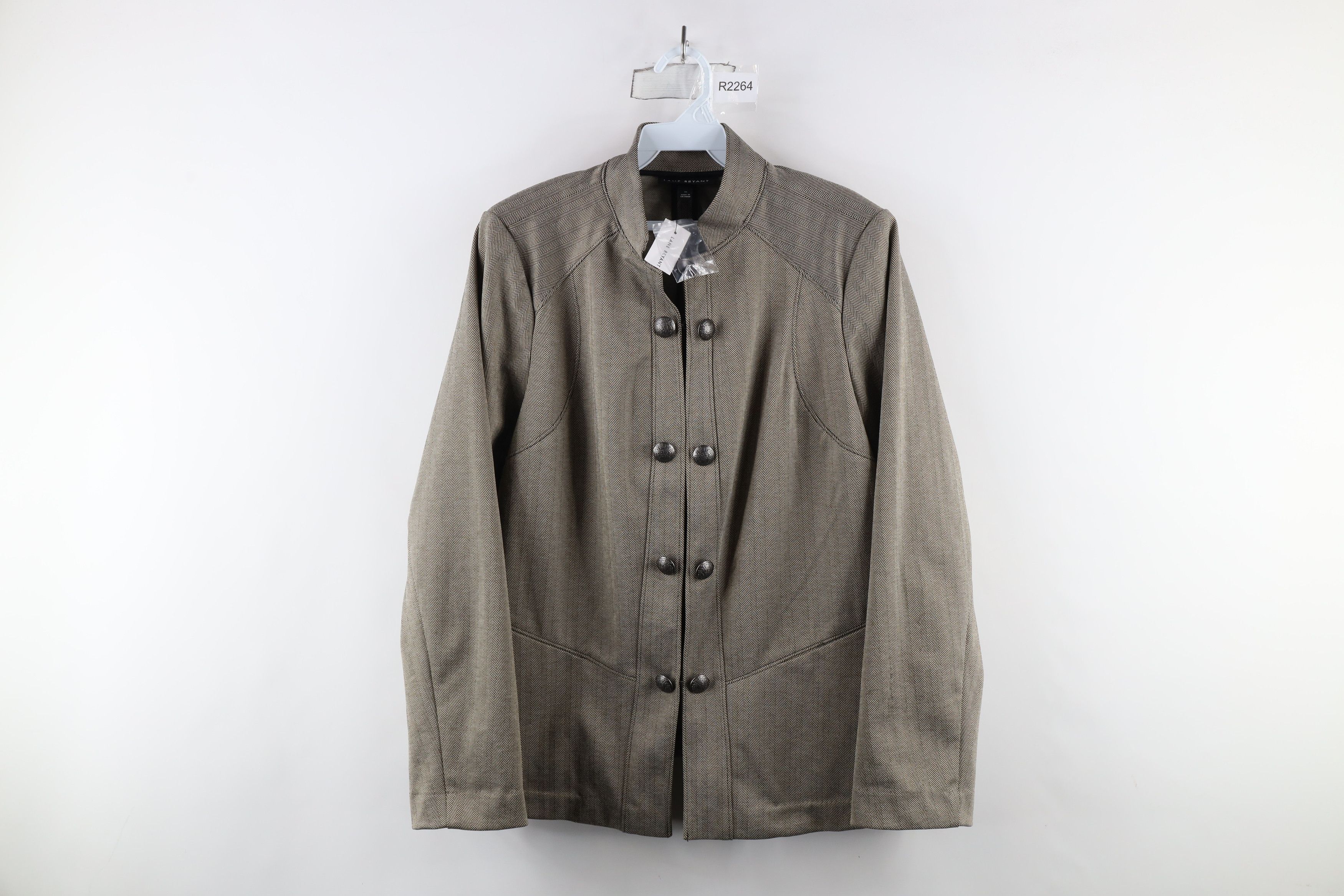 Vintage New Lane Bryant Military Style Clasp Blazer Jacket Coat Size XXL / US 16-18 / IT 52-54 - 1 Thumbnail