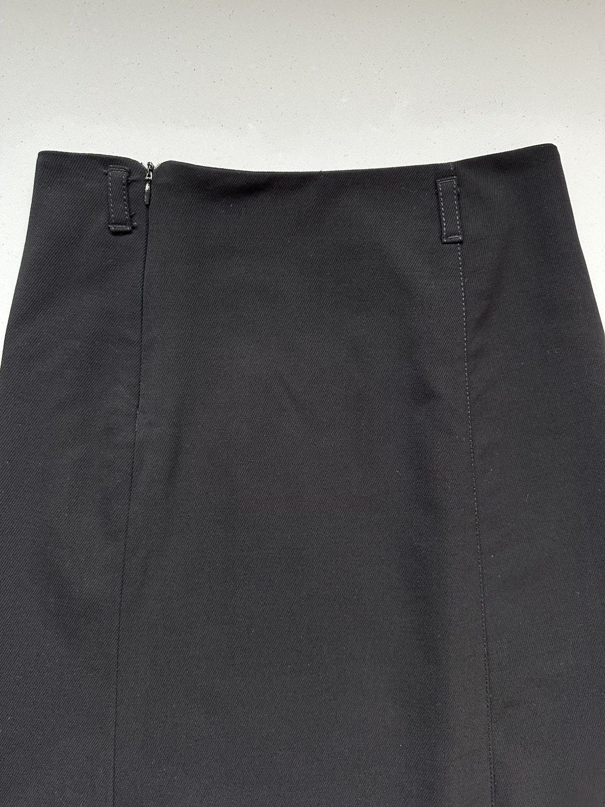 Prada Pencil Wool Skirt Womens