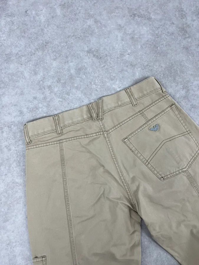 Armani 2000s Armani Beige Cozy Flared Pants Size US 32 / EU 48 - 7 Thumbnail
