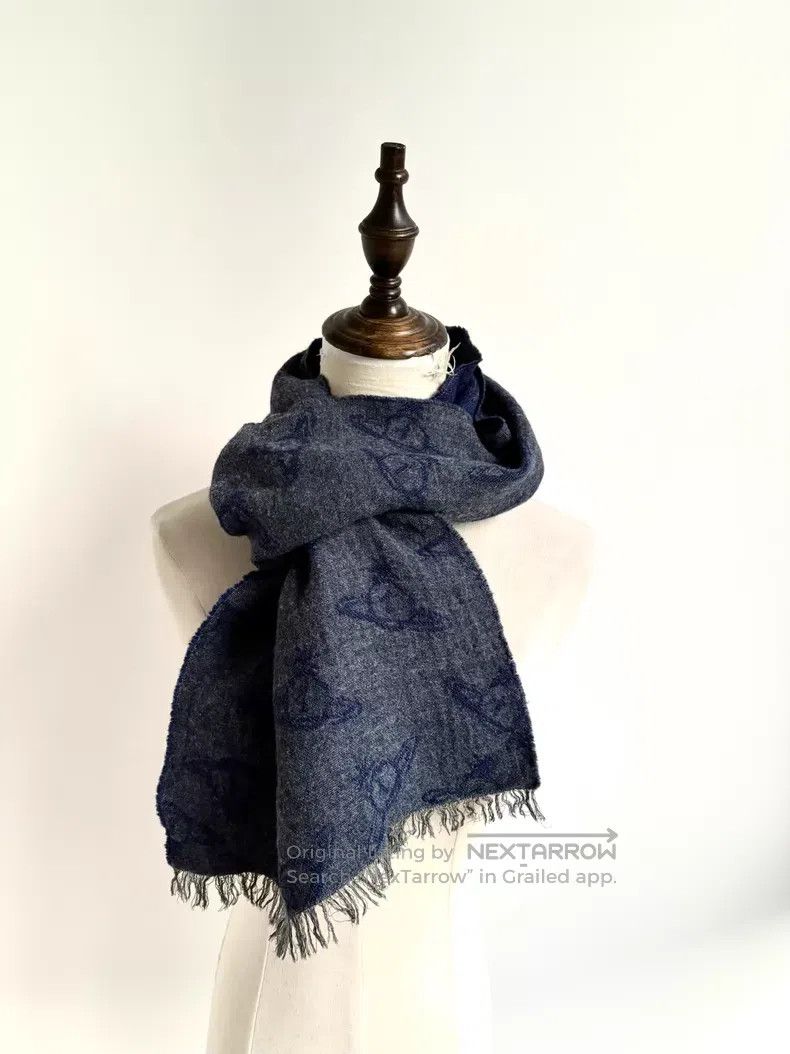 Vivienne Westwood Vivienne Westwood Used Saturn Print Grey Blue Double Sided Size ONE SIZE - 5 Thumbnail