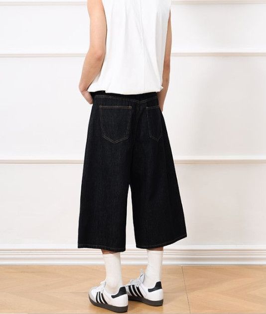 Japanese Brand American retro men's straight-leg baggy denim shorts Size US 32 / EU 48 - 5 Thumbnail