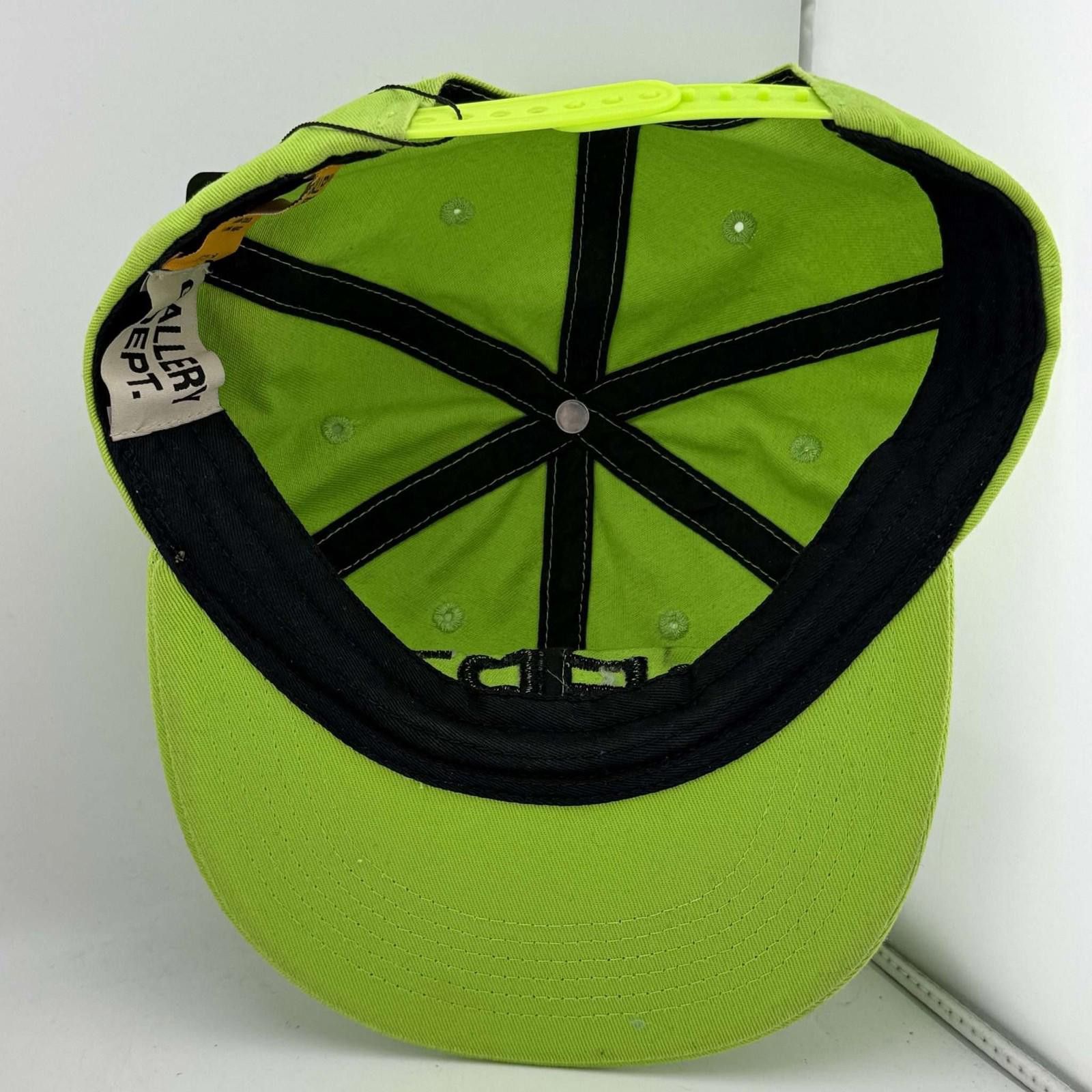 Gallery Dept. Gallery Dept Lime Green Logo Hat Size ONE SIZE - 5 Thumbnail