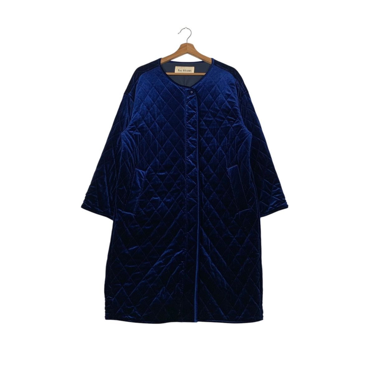 Beams Plus RAY BEAMS Quilt Velvet Overcoat Jacket #2281-C101 Size US L / EU 52-54 / 3 - 1 Thumbnail