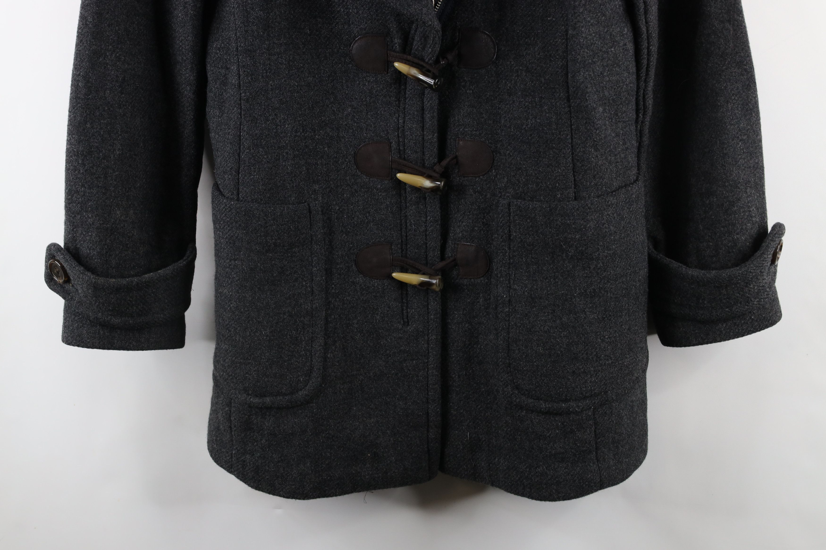 Banana Republic × Vintage Banana Republic Horn Toggle Button Peacoat Jacket Dark Gray Size M / US 6-8 / IT 42-44 - 3 Thumbnail