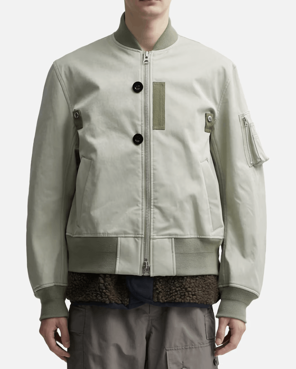 Sacai Sacai Faux Suede Bomber Jacket Size US M / EU 48-50 / 2 - 9 Thumbnail