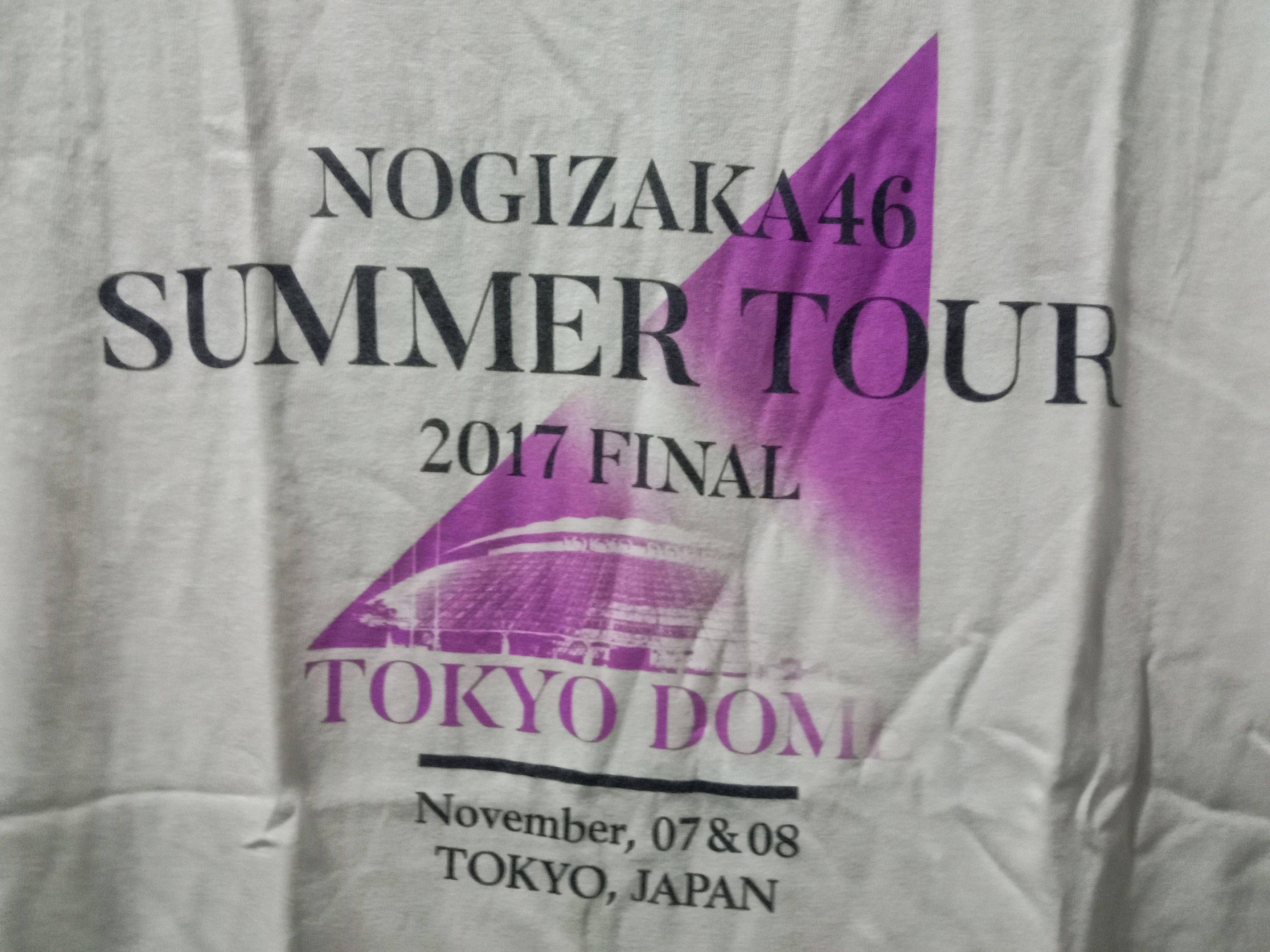 Japanese Brand T-shirt Nogizaka46 Summer Tour 2017 Final Original Size US L / EU 52-54 / 3 - 2 Thumbnail