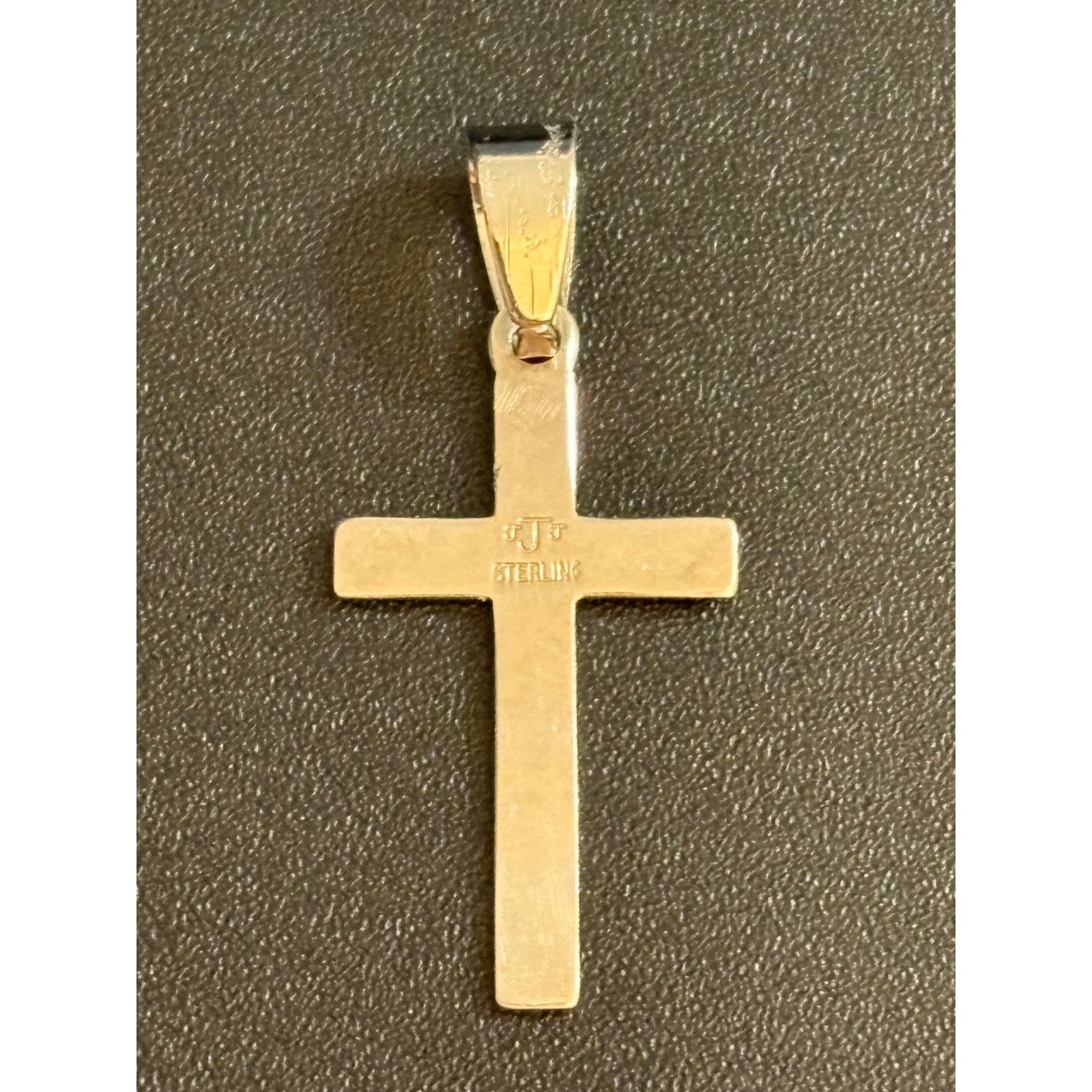 Other Vintage JJJ Sterling Silver Cross Pendant 1 Inch 1g Size ONE SIZE - 3 Thumbnail
