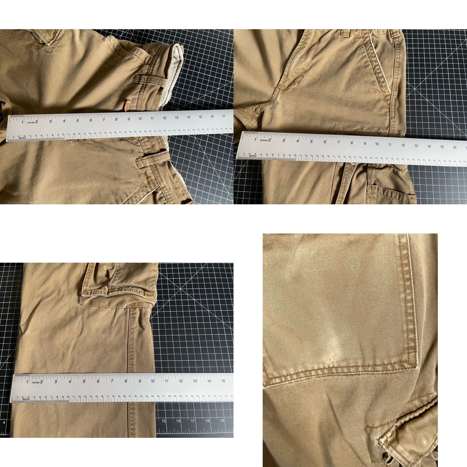 Vintage VINTAGE Aéropostale Cargo Pants Men's 28 x 28 Beige Baggy Fit Military Pants Size US 28 / EU 44 - 8 Thumbnail