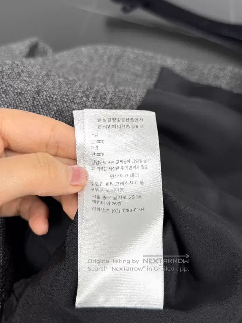 Dior Dior Gray letter suit jacket Size XXS / US 00 / IT 34 - 8 Thumbnail