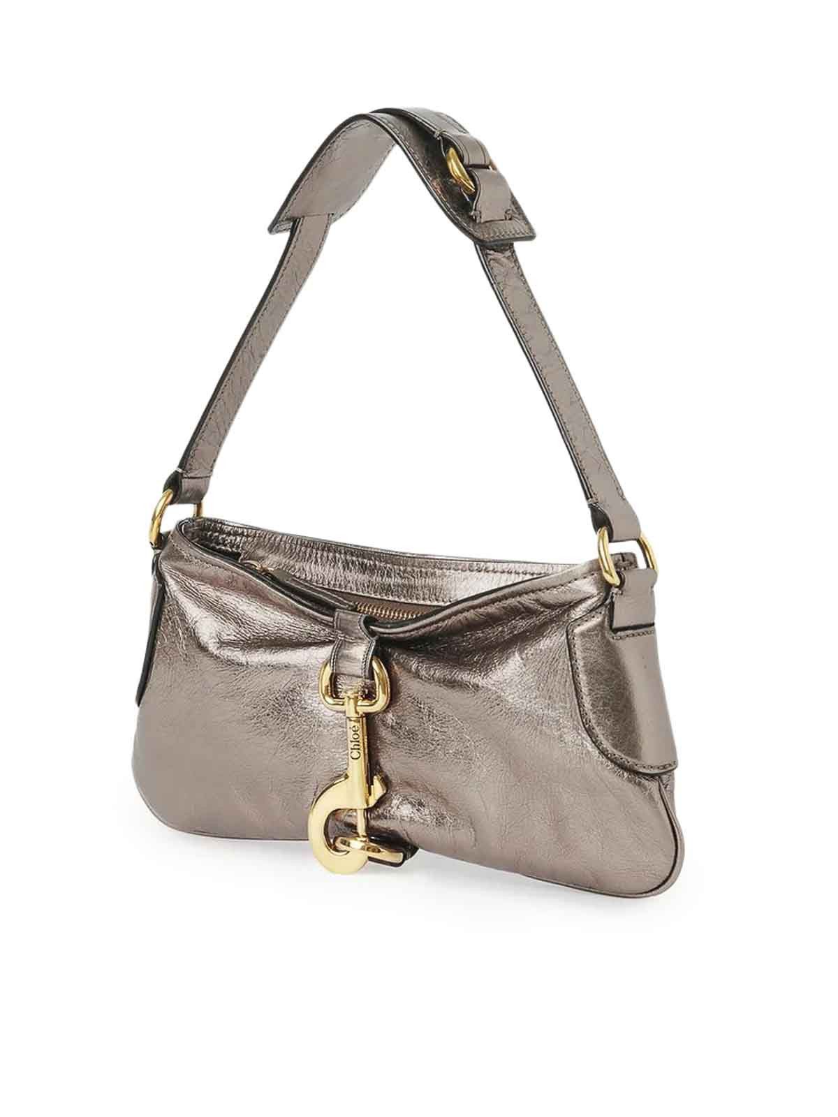 Chloe o1loc1c10226 Size: OS / Kerala Shoulder Bag in Shiny Grey Size ONE SIZE - 4 Thumbnail