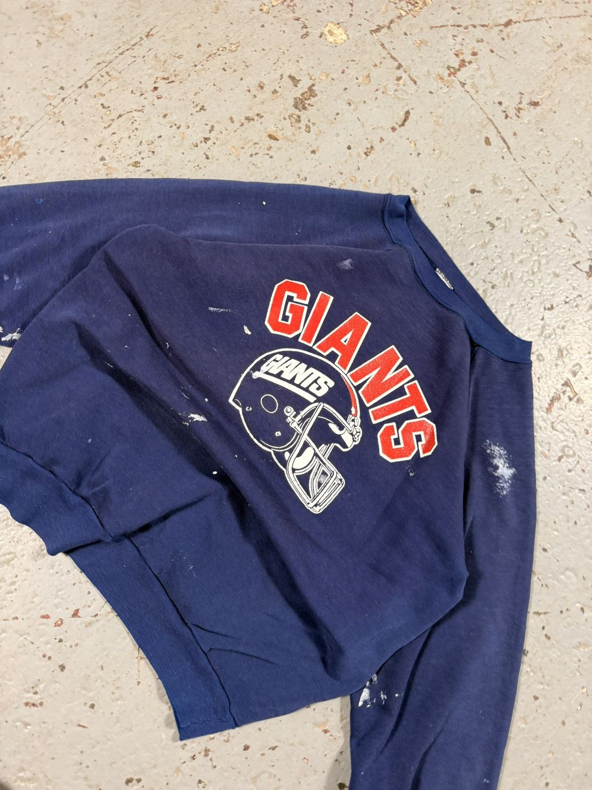 NFL Vintage New York Giants Classic Painter Splash Crewneck Size US M / EU 48-50 / 2 - 3 Thumbnail