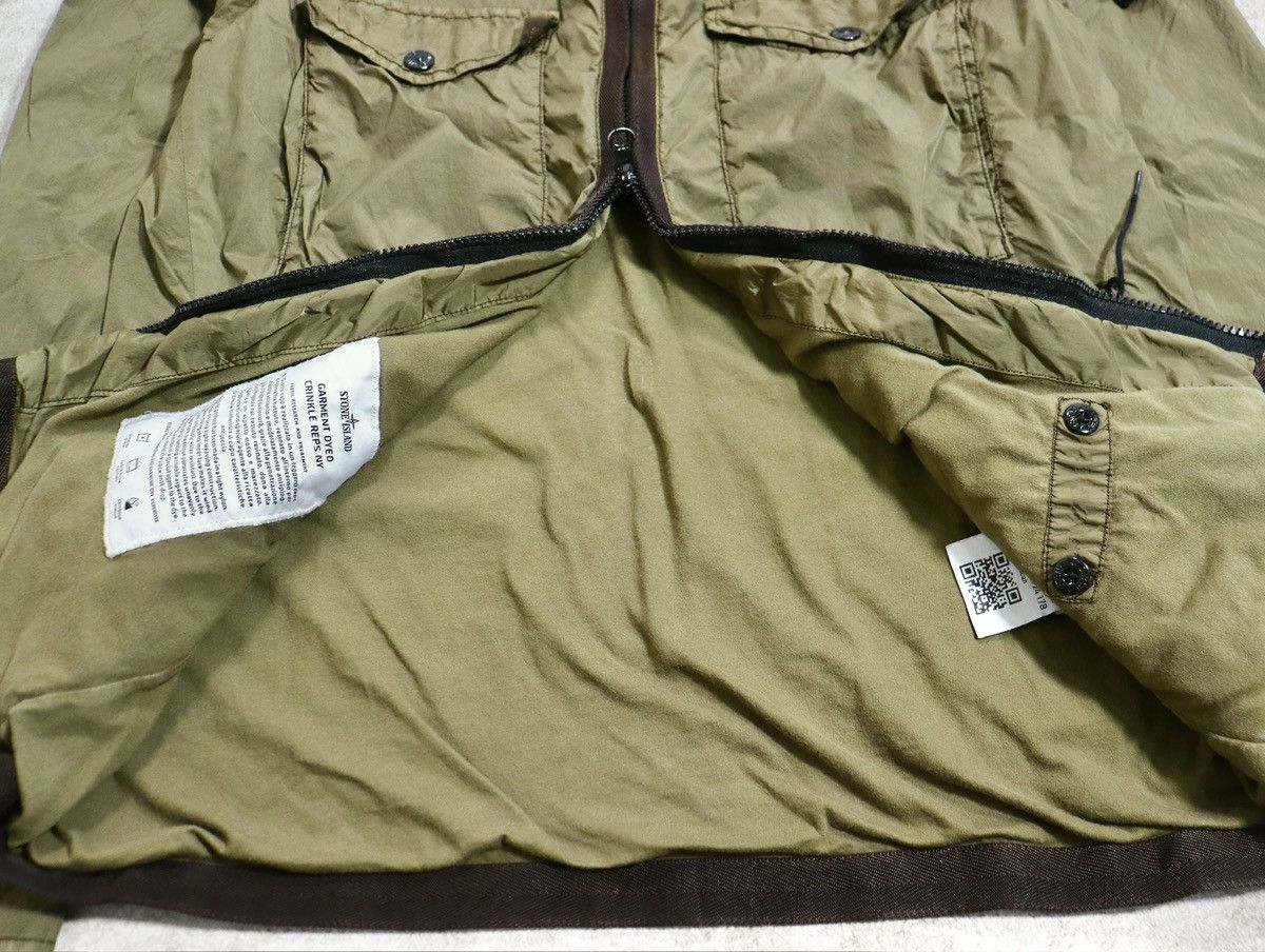 Stone Island Stone Island Garment Dyed Crinkle Cotton Lined Overshirt Size US M / EU 48-50 / 2 - 9 Thumbnail
