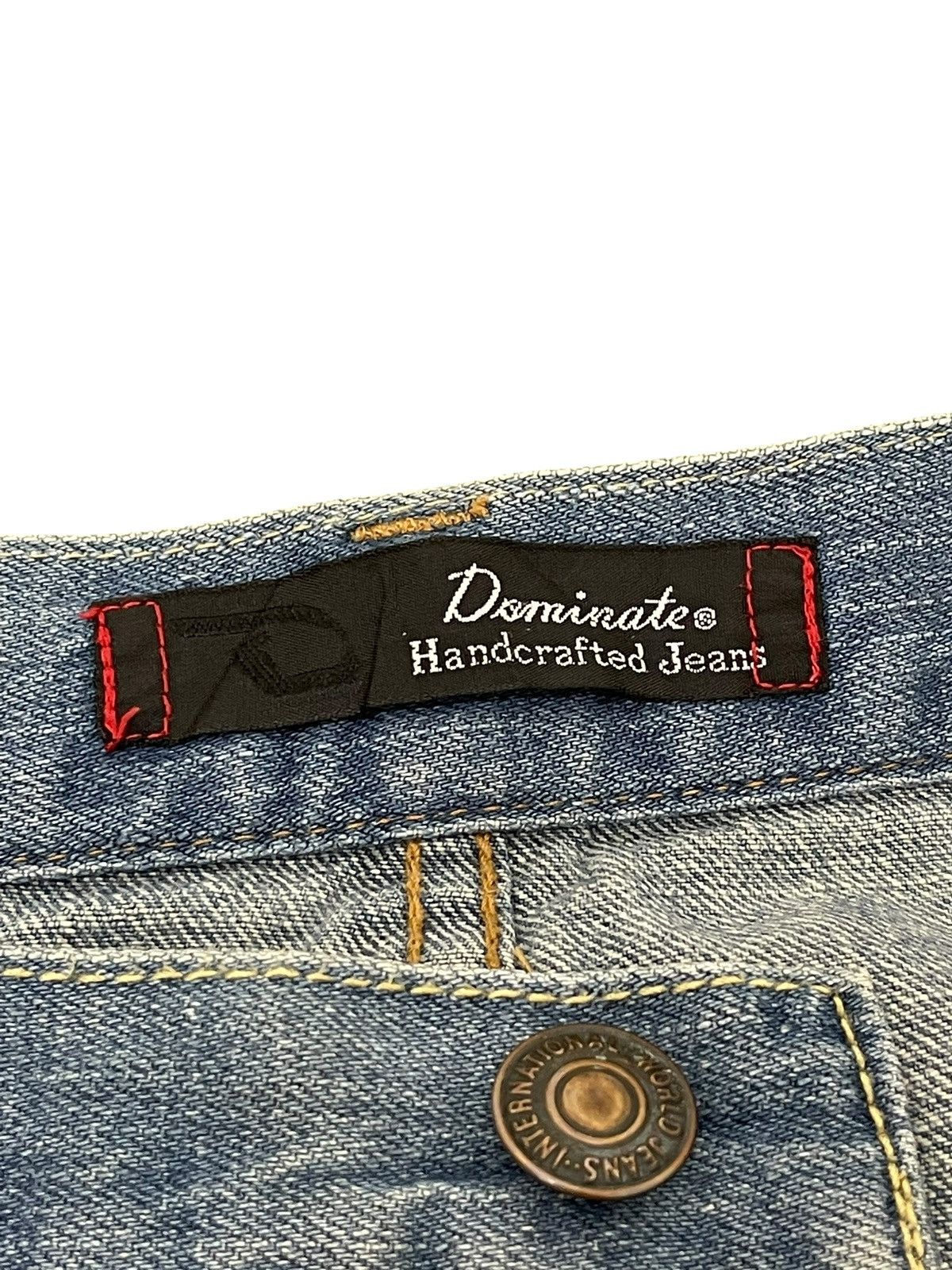 Japanese Brand Double Waist Jeans Dominate Slim Denim 2🟦2 Size US 31 - 15 Thumbnail