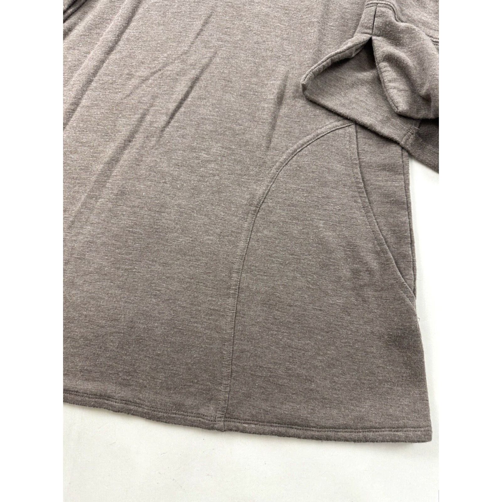 Soft Surroundings Soft Surroundings Shirt Womens Small Brown 3/4 Sleeve Pullover Hoodie Top Size S / US 4 / IT 40 - 2 Thumbnail