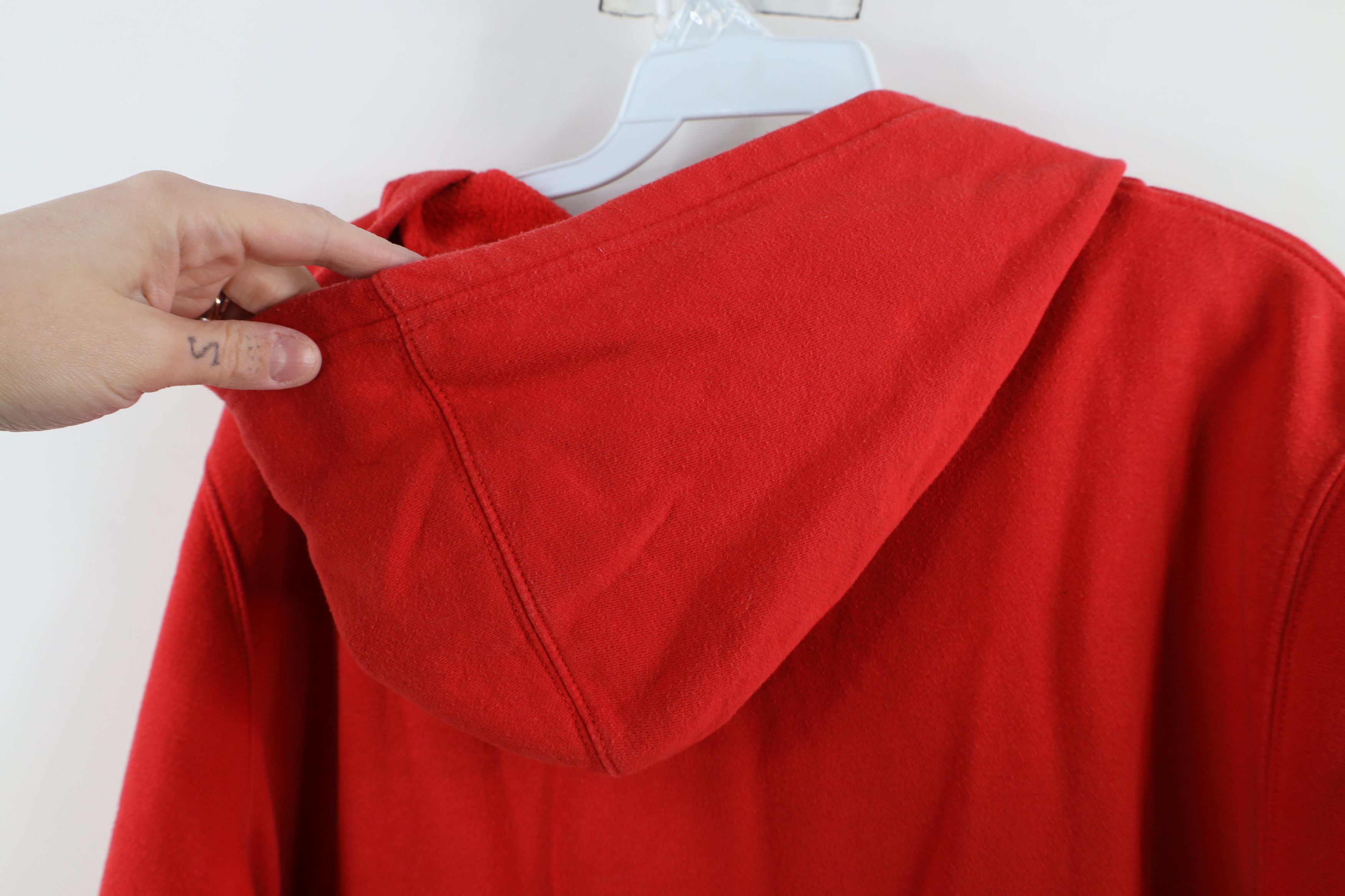 Gap × Vintage Vintage Y2K Gap Block Letter USA Flag Hoodie Sweatshirt Red Size XXL / US 16-18 / IT 52-54 - 10 Thumbnail