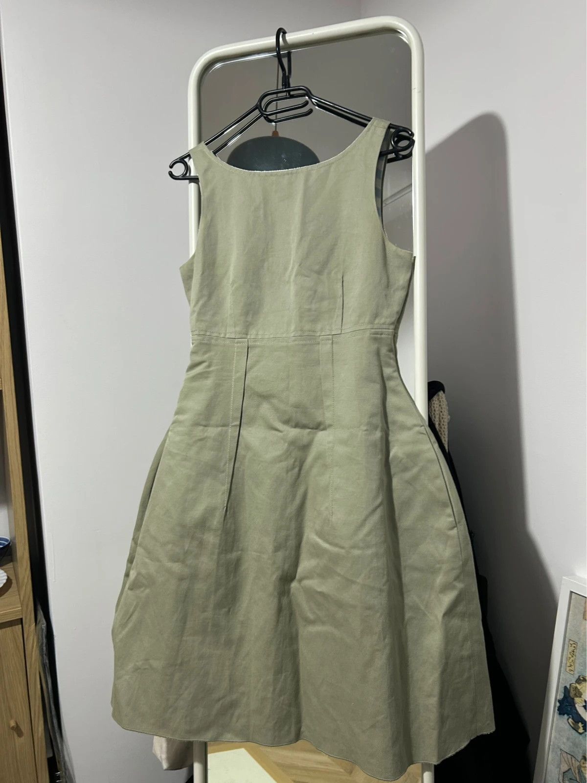 Paul Smith Paul Smith Blue Midi Beige Khaki Dress Size XS / US 0-2 / IT 36-38 - 2 Thumbnail
