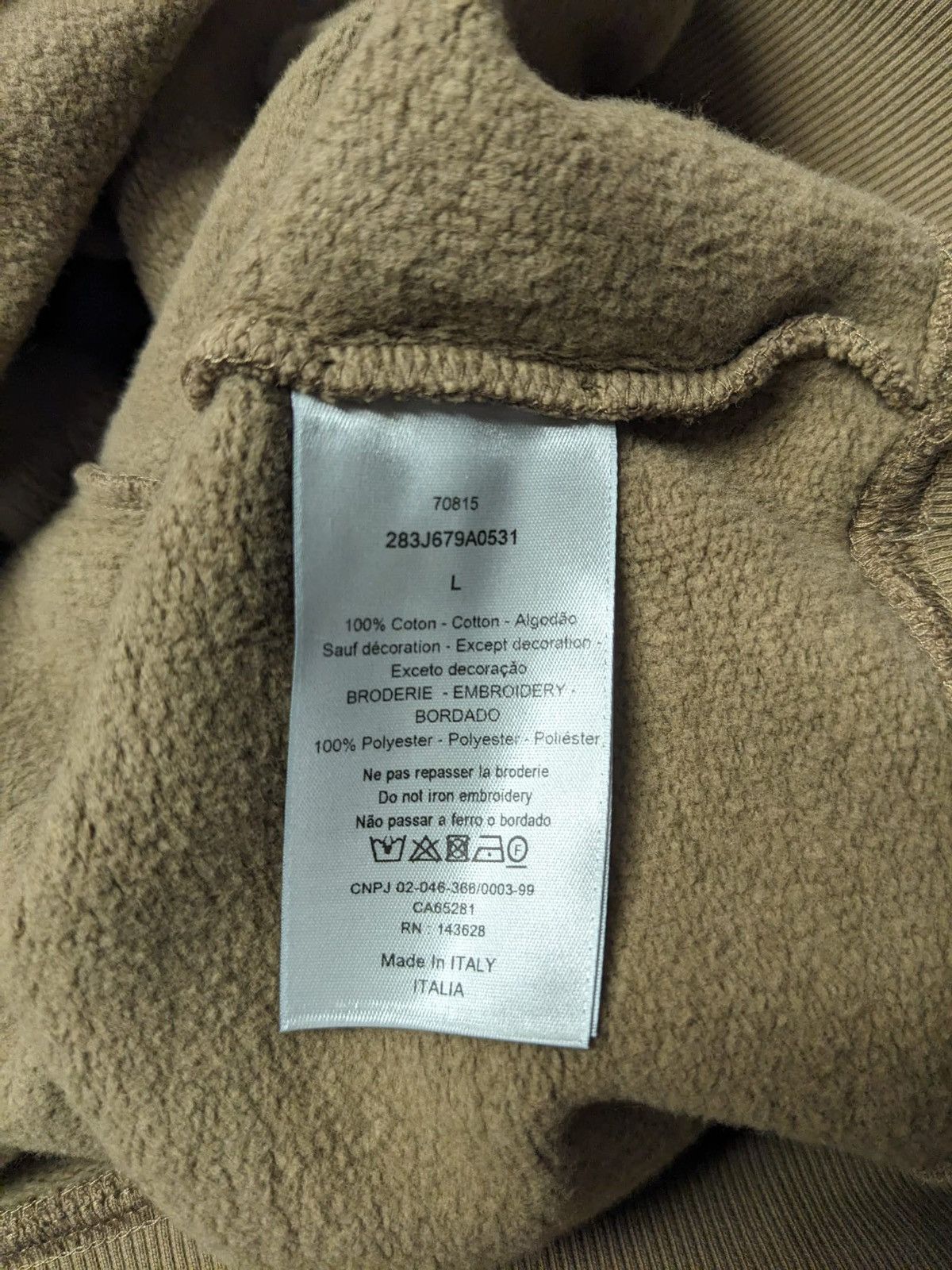 Dior CHRISTIAN DIOR X CACTUS JACK OVERSIZED SWEATSHIRT L BROWN Size US L / EU 52-54 / 3 - 7 Thumbnail
