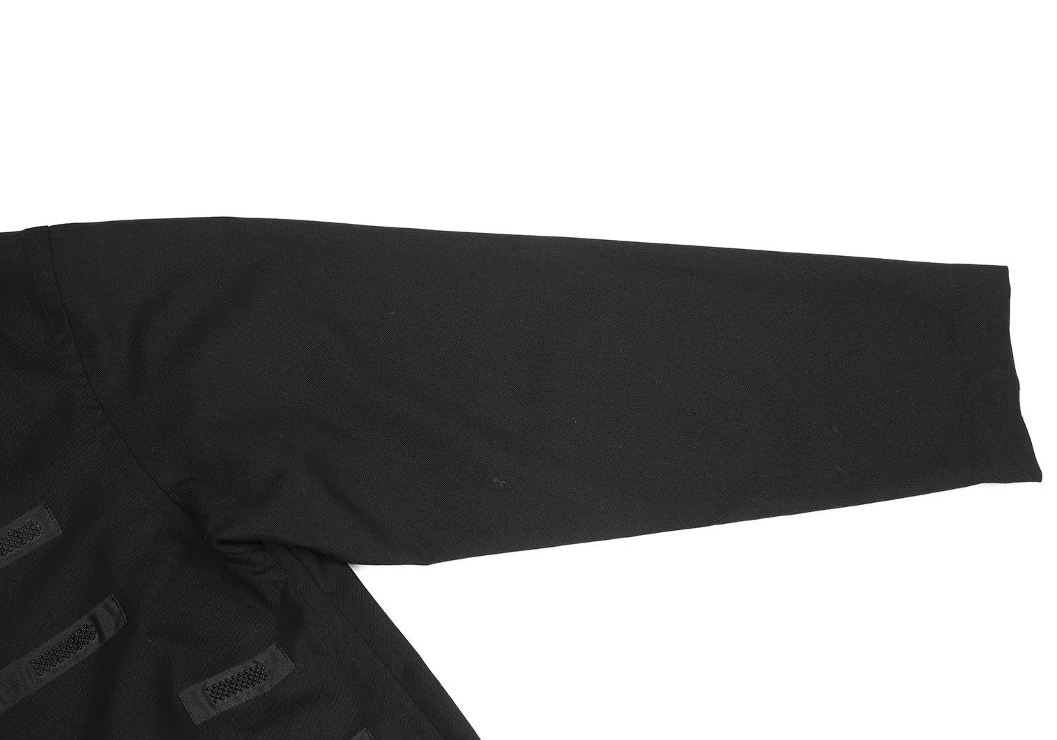 Yohji Yamamoto Wool Gabardine Patchwork Long Jacket in Black Size US L / EU 52-54 / 3 - 7 Thumbnail