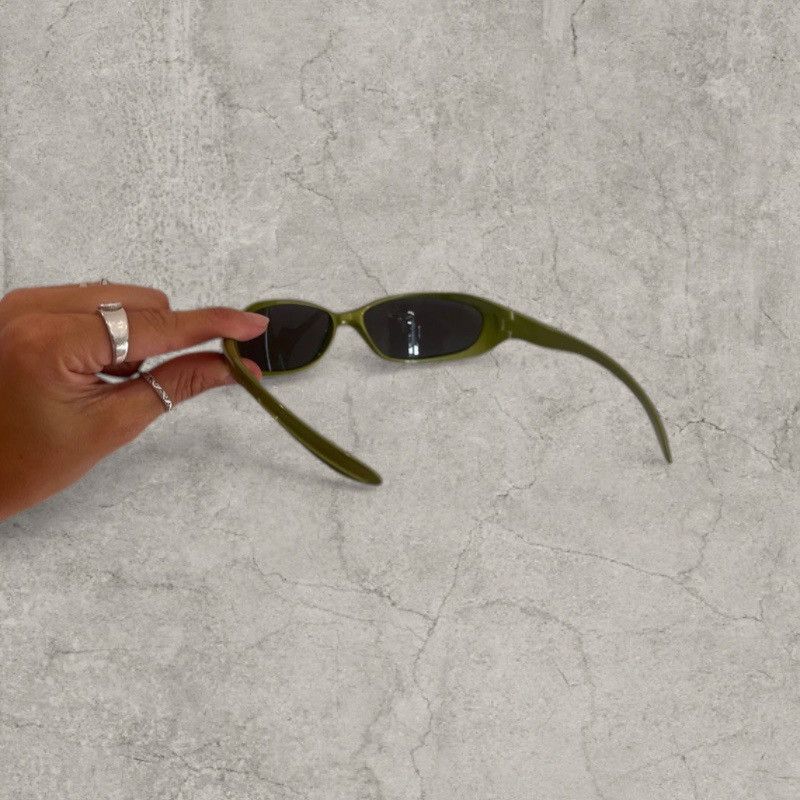 Japanese Brand Insane UV400 sunglasses in khaki with black lense. One size. Size ONE SIZE - 5 Thumbnail
