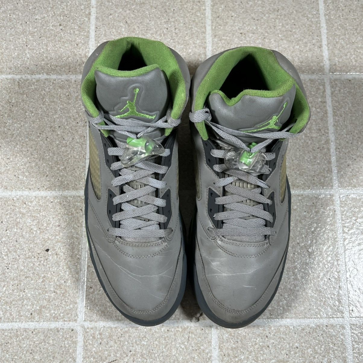 Jordan Brand Nike Air Jordan 5 V Retro Green Bean Silver 3M Size 12 Size US 12 / EU 45 - 3 Thumbnail