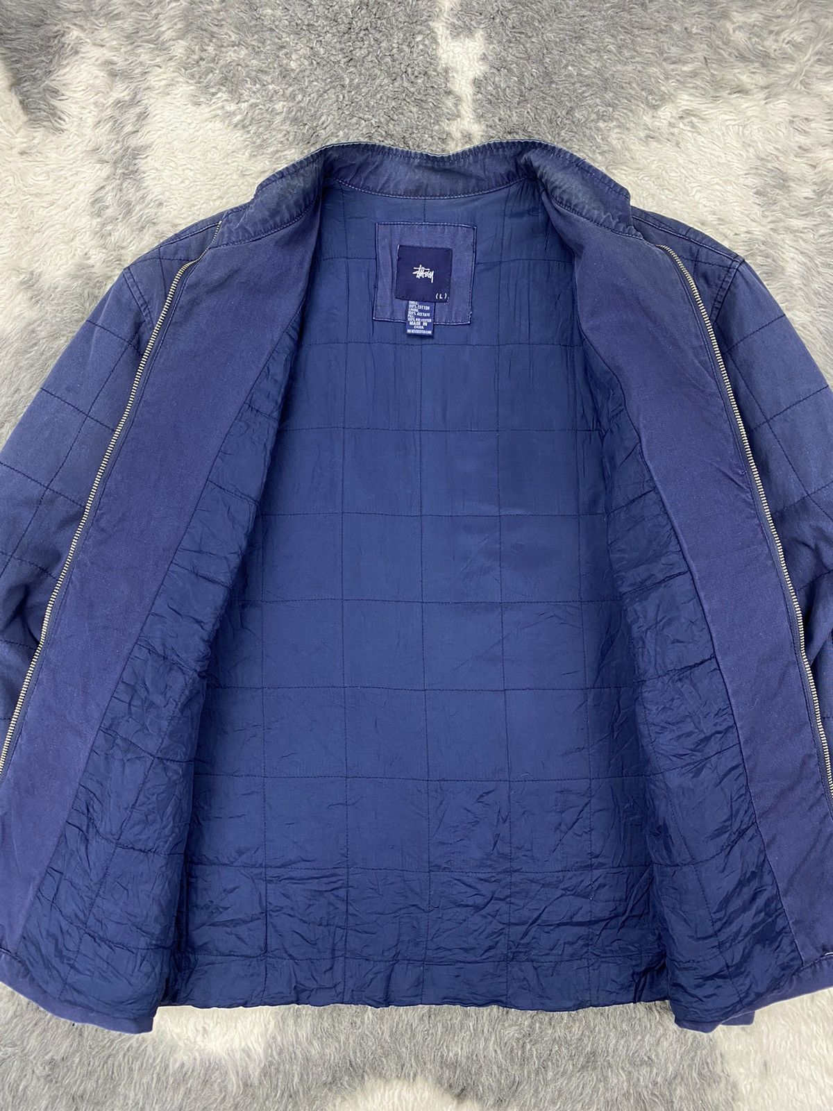 Stussy Vintage Rare STUSSY Checked Stitch Quilted Jacket Size US XL / EU 56 / 4 - 13 Thumbnail
