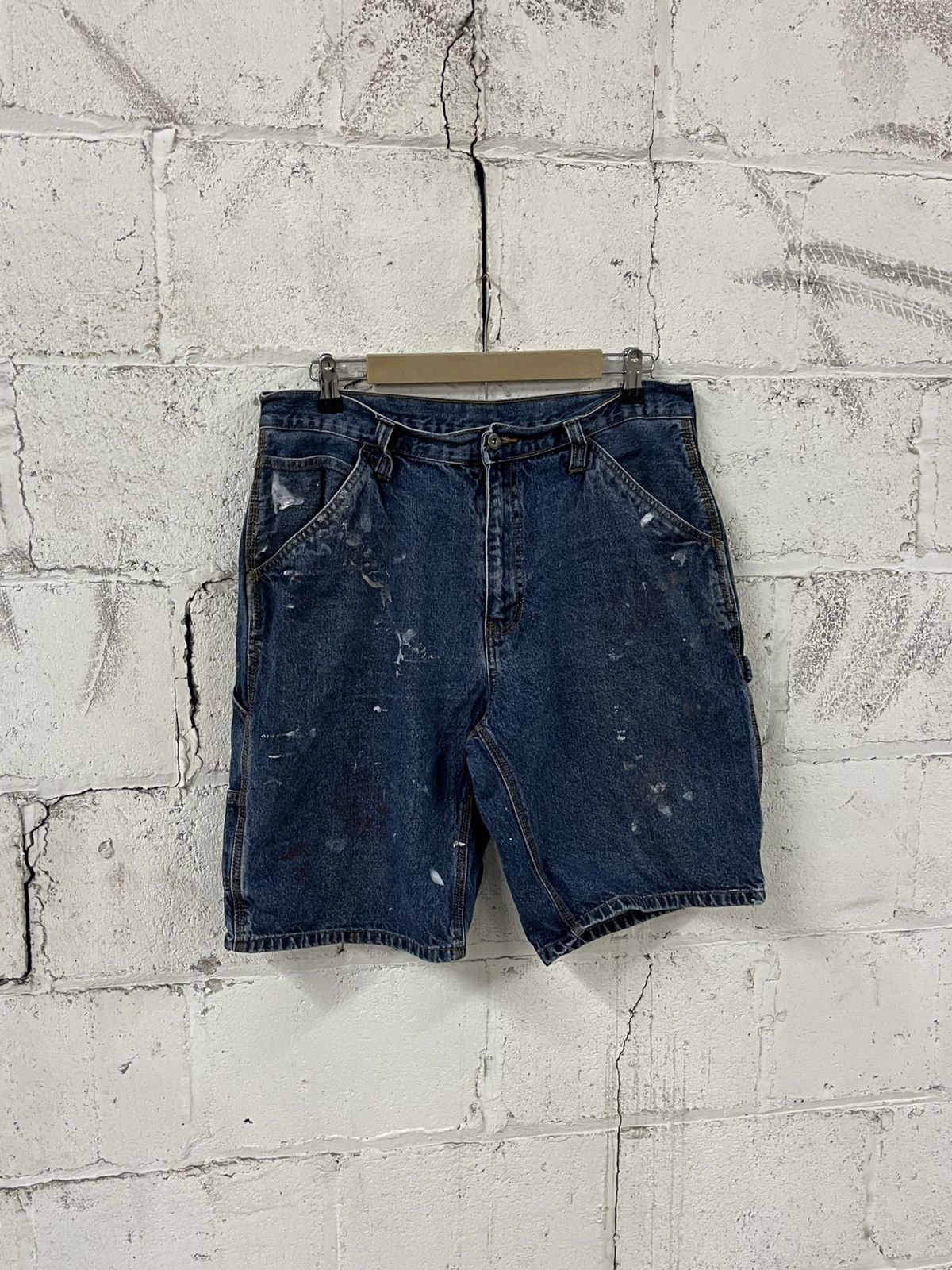 Carhartt Distressed jorts baggy, skater carpenter cargo streetwear Size US 34 / EU 50 - 2 Thumbnail