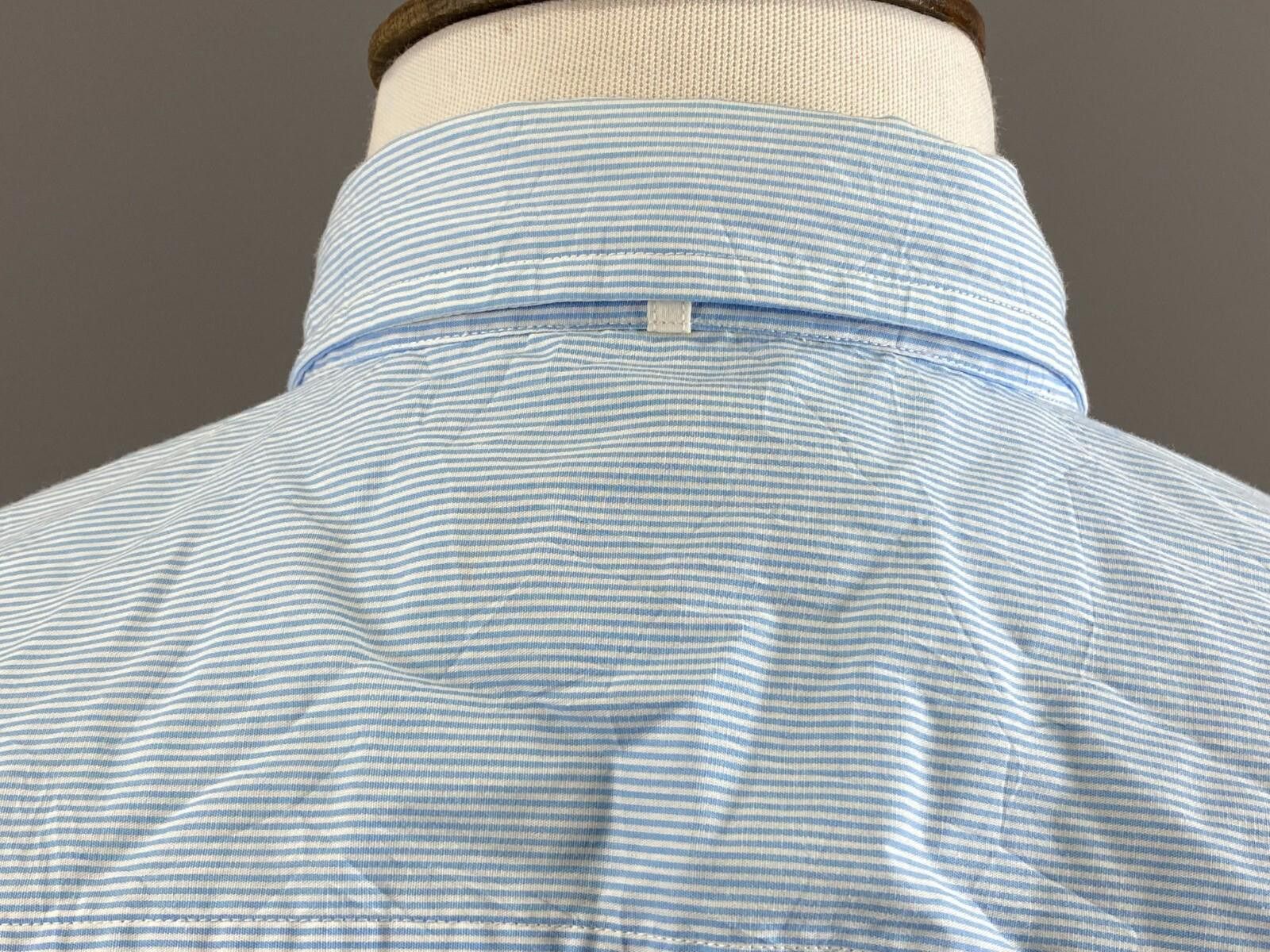 Ermenegildo Zegna Z Zegna Sport Blue Stripe Button Down Shirt Size XL Size US XL / EU 56 / 4 - 12 Thumbnail