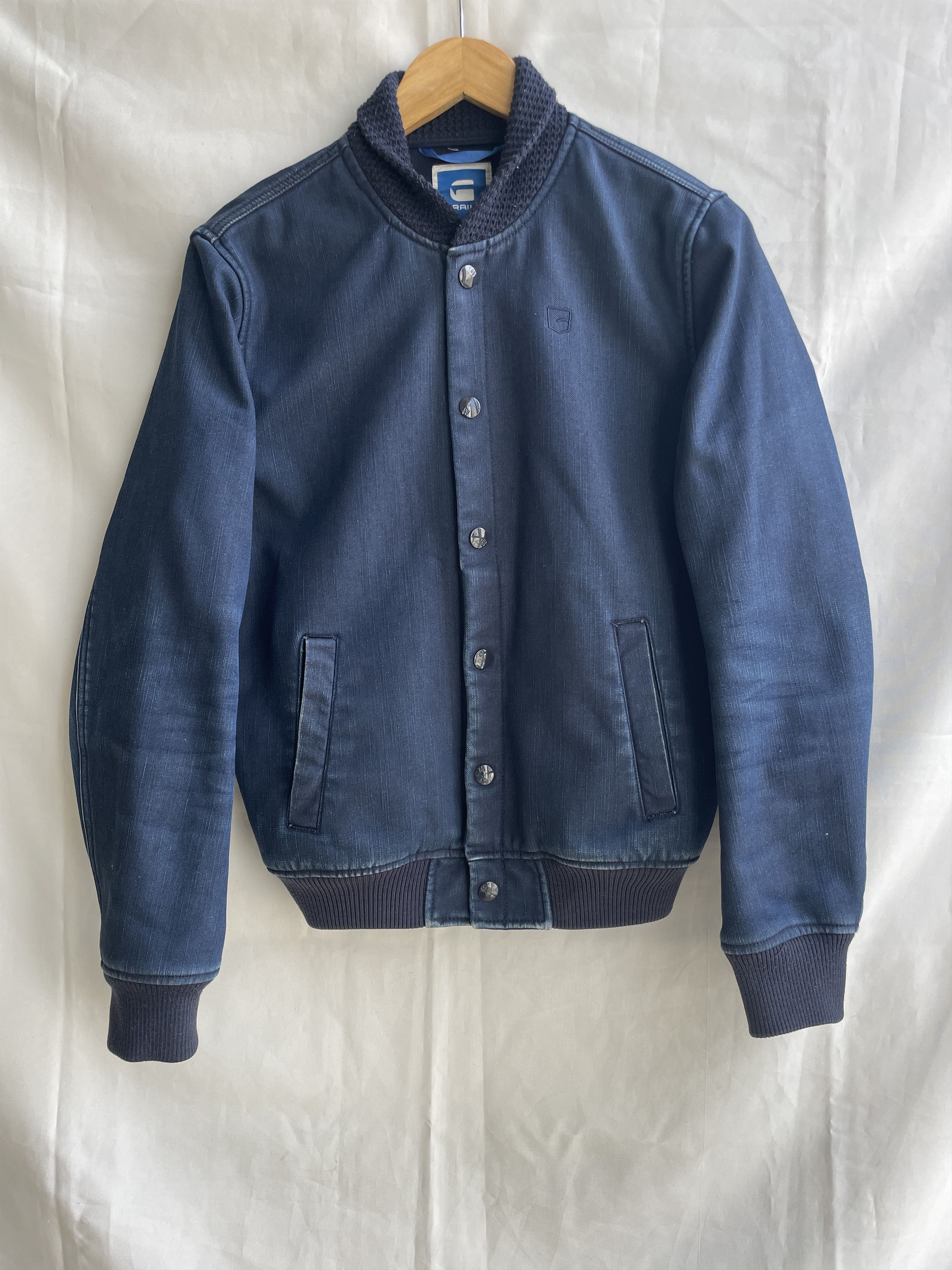 G-Star G-Star Raw Denim Baseball Bomber Jacket Size M Size US M / EU 48-50 / 2 - 1 Thumbnail