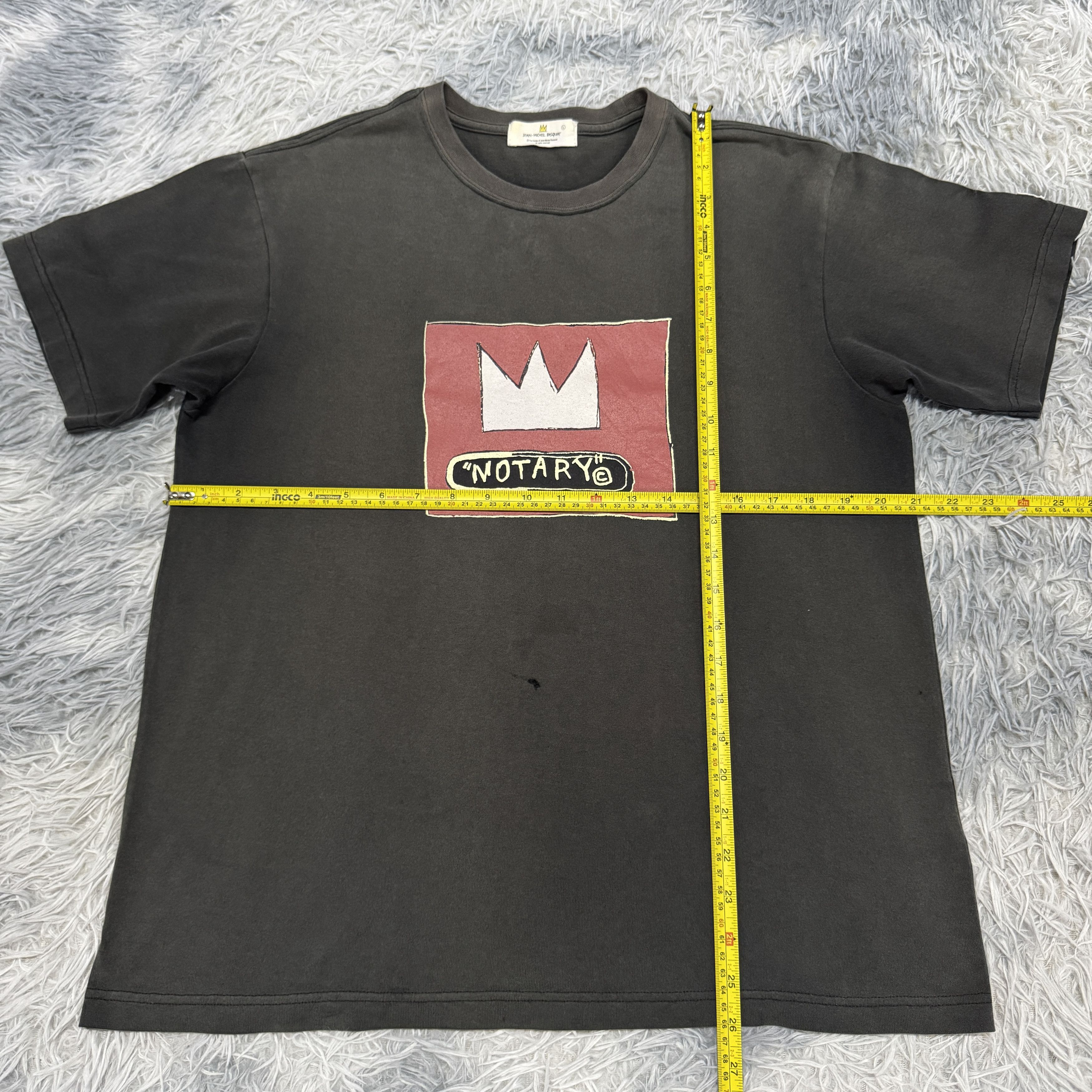 Jean-Michel Basquiat Vintage Jean-Michel Basquiat "Notary" Sunfaded Tshirt Size US L / EU 52-54 / 3 - 5 Thumbnail