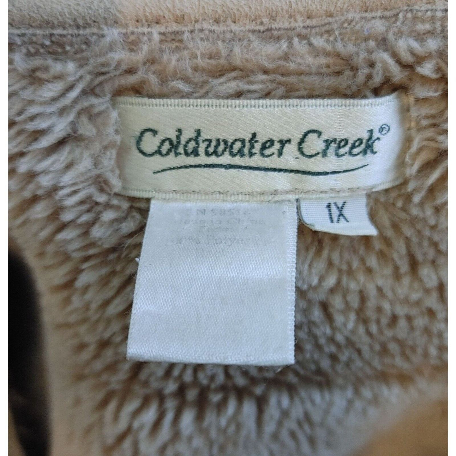 Coldwater Creek Coldwater Creek Faux Fur Women's Beige Mid Length Warm Jacke Size XL / US 12-14 / IT 48-50 - 3 Thumbnail
