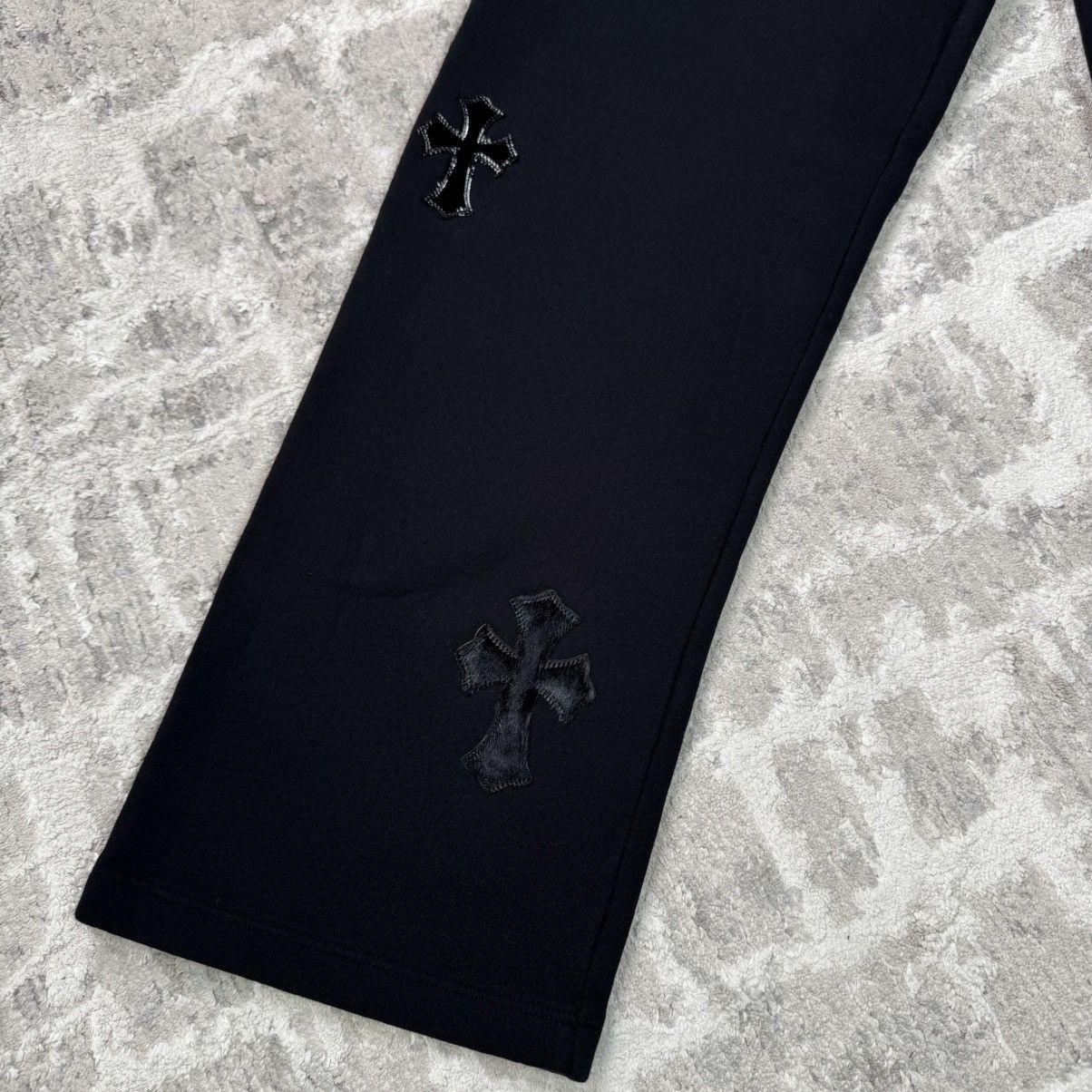 Chrome Hearts Leather Cross patch sweatpants Size US 32 / EU 48 - 3 Thumbnail