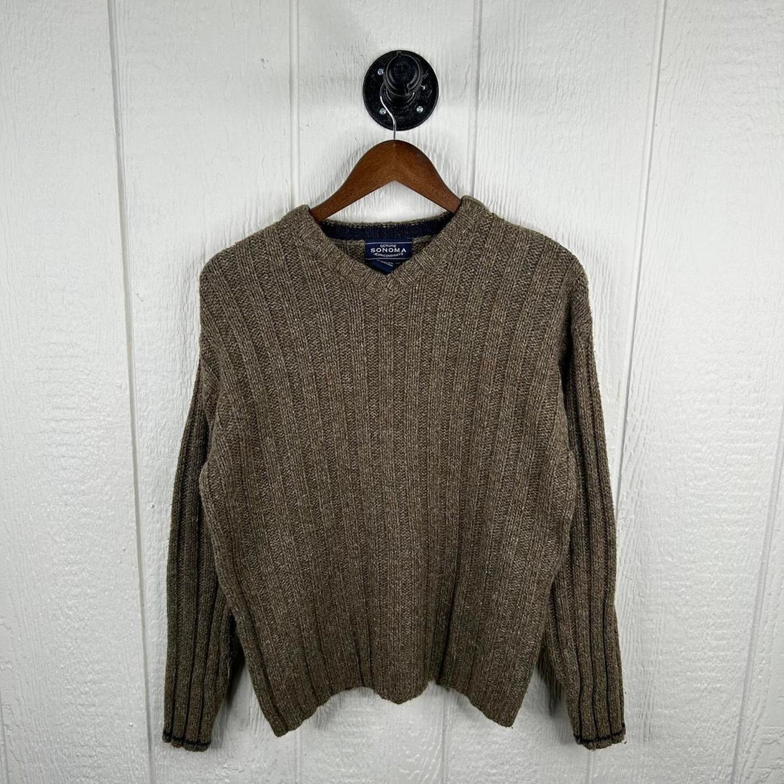 Sonoma Vintage 90’s Sonoma Tan Tight-Knit Sweater Size Medium Size M / US 6-8 / IT 42-44 - 1 Thumbnail