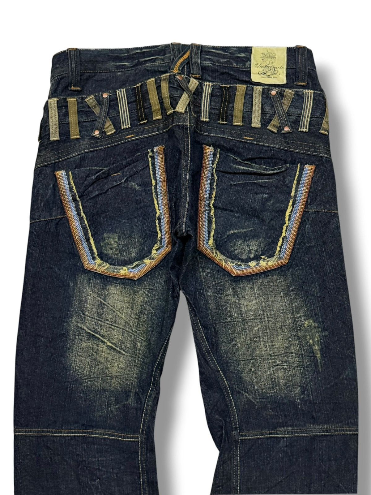 Other Vintage Dominate Handcrafted Jeans | Double Waist Style W33 Size US 33 - 5 Thumbnail