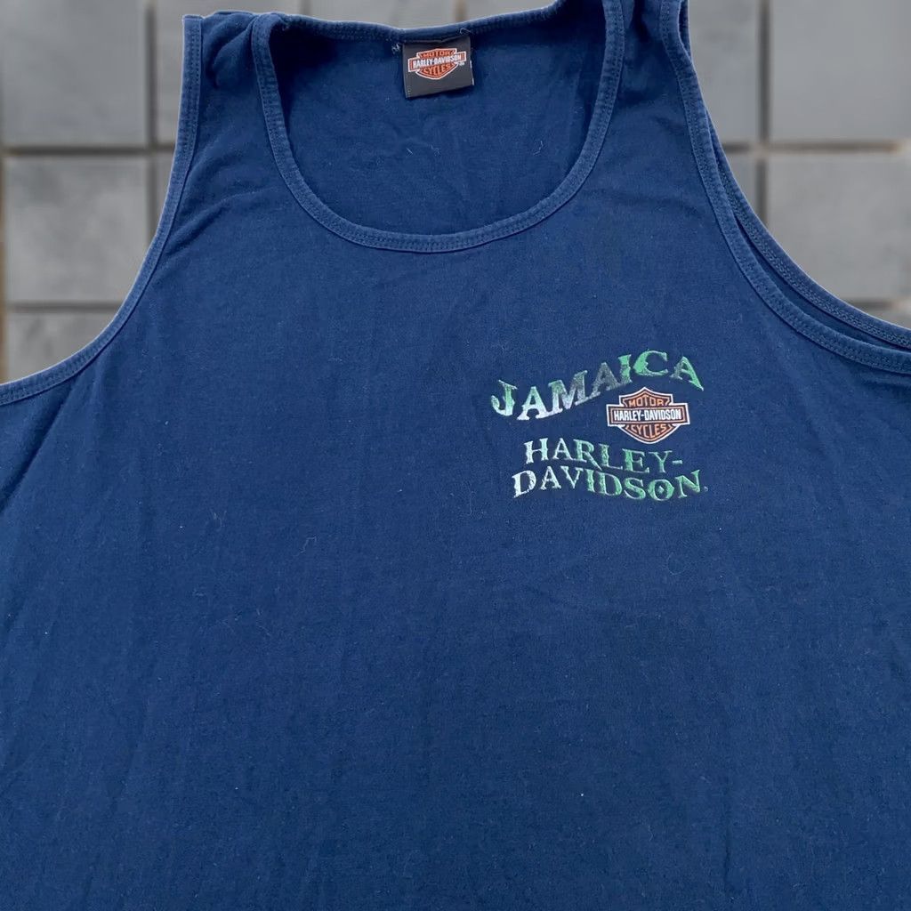 Harley Davidson Harley-Davidson Shirt Mens Large Jamaica Motorcycle Sleeveless Tank Top Biker Size US L / EU 52-54 / 3 - 1 Thumbnail