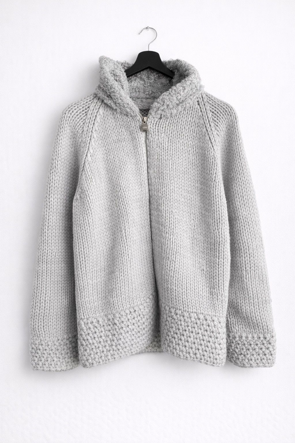 Bape BAPY by A Bathing Ape Grey Knit Zip Hoodie Jacket Wool Blend Size M / US 6-8 / IT 42-44 - 1 Thumbnail
