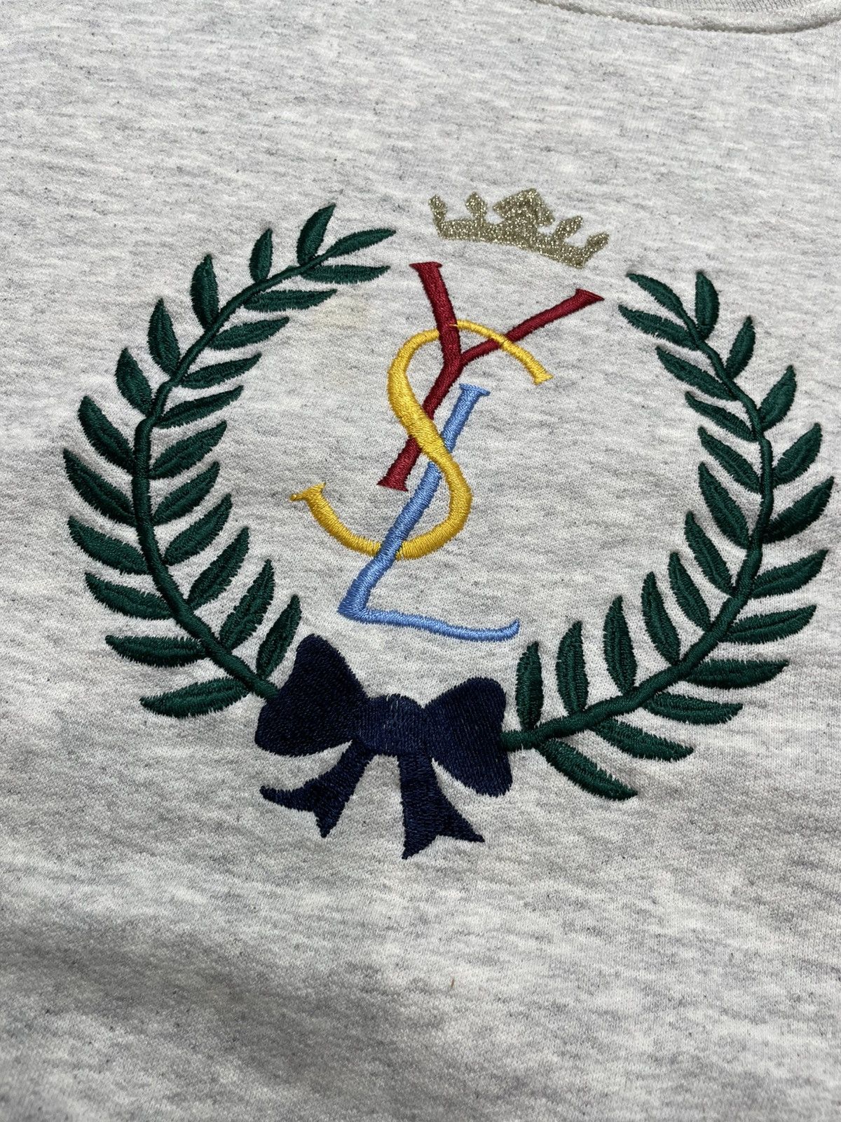 Yves Saint Laurent Vintage Ysl Yves Saint Laurent Pour Homme sweatshirt logo Size US S / EU 44-46 / 1 - 3 Thumbnail
