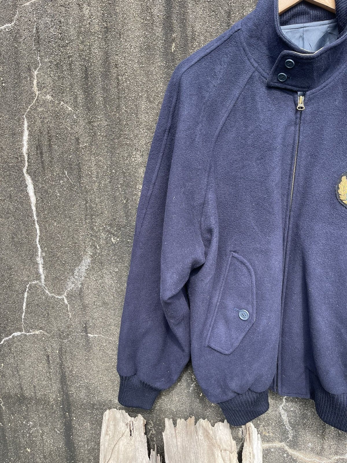 Christian Dior Monsieur Rare Vintage Christian Dior Sports Navy Wool Bomber Jacket Size US L / EU 52-54 / 3 - 5 Thumbnail