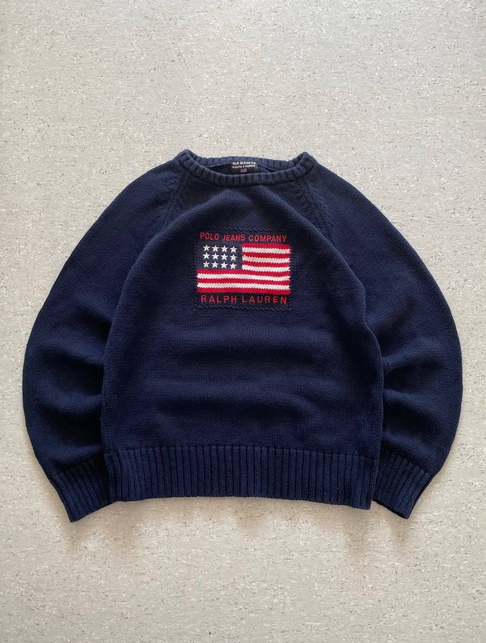 Polo Ralph Lauren × Vintage 00s Polo Ralph Lauren Sweater Streetwear Big Logo Vintage Size M / US 6-8 / IT 42-44 - 1 Thumbnail