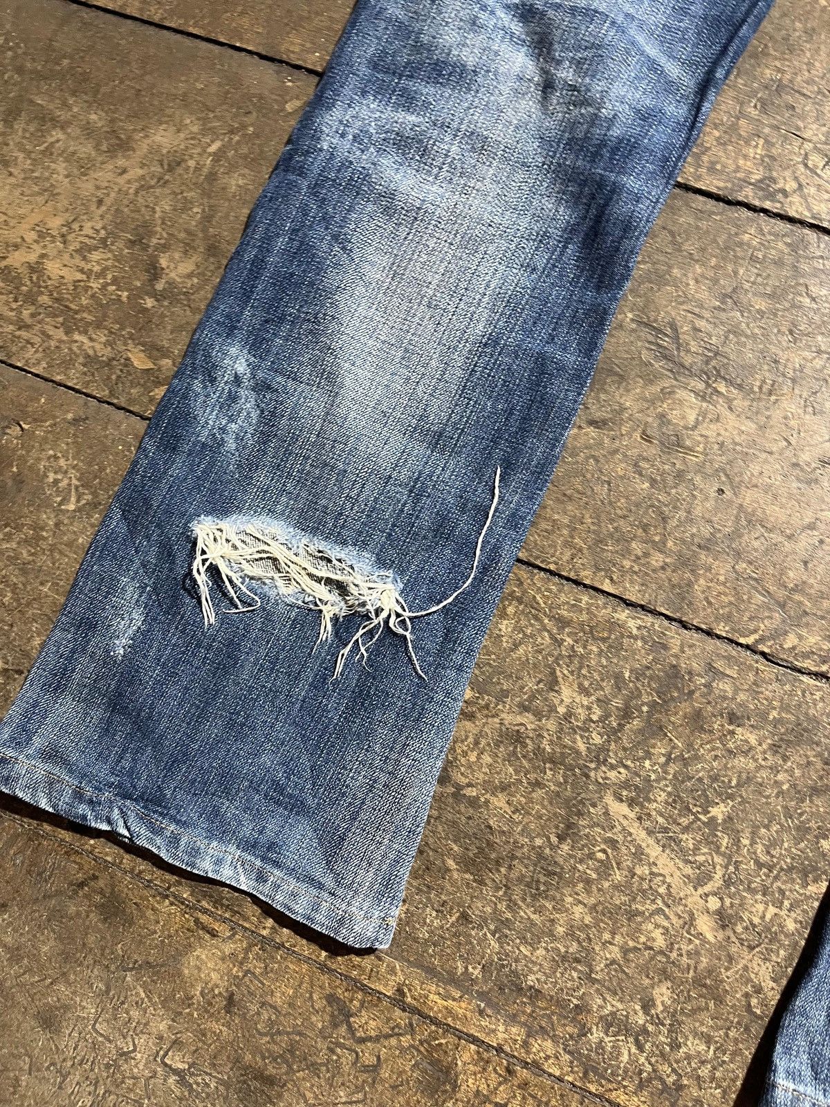 Japanese Brand Denim distressed jackrose vintage Size US 27 - 4 Thumbnail