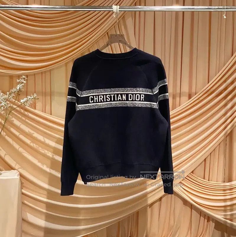 Dior Dior Blue Wool Sweater for Women . Size M / US 6-8 / IT 42-44 - 4 Thumbnail