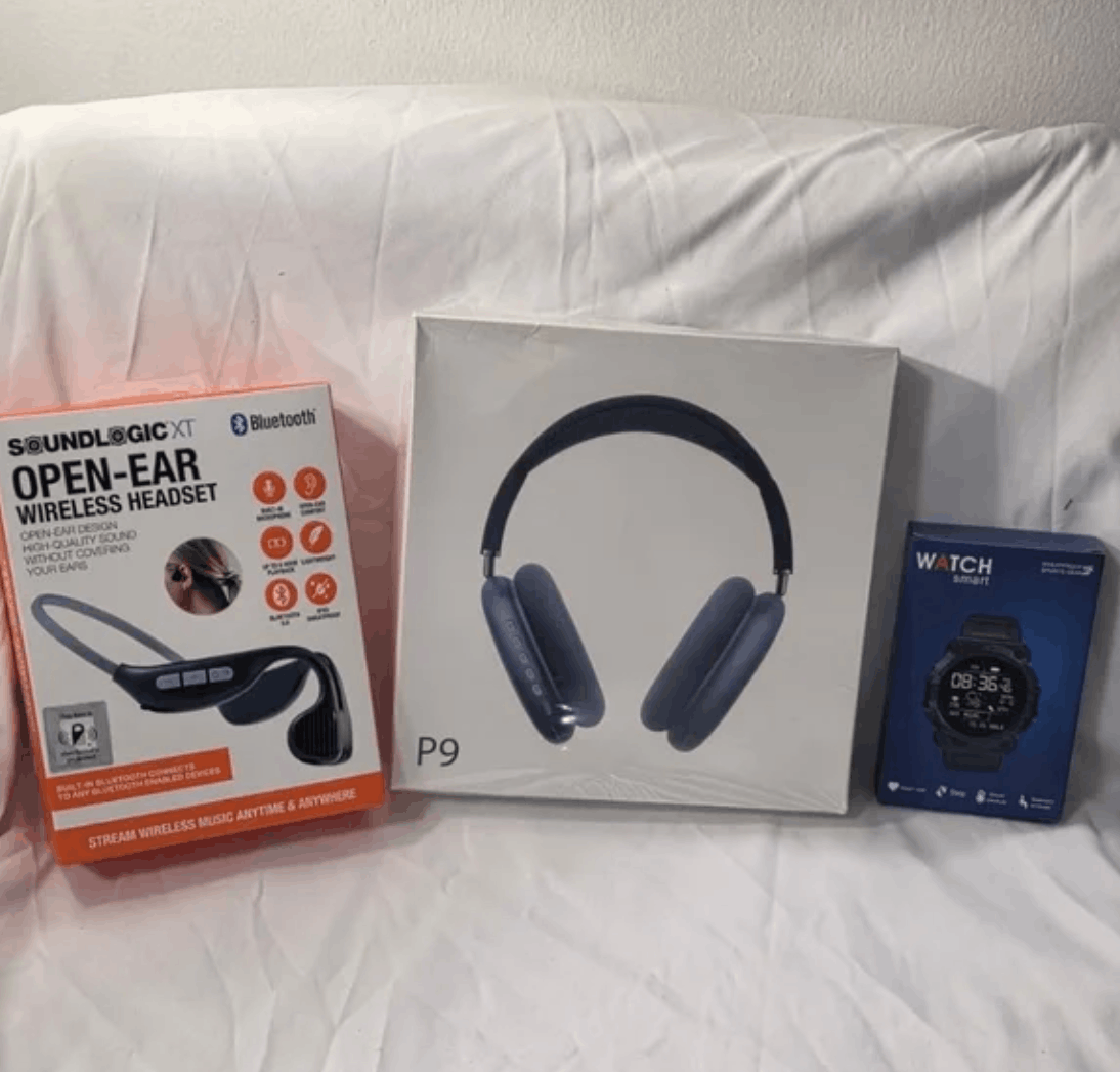 Other BUNDLE ( P9 BLUE Headphones + SoundLogic + Black Watch) Size ONE SIZE - 1 Preview