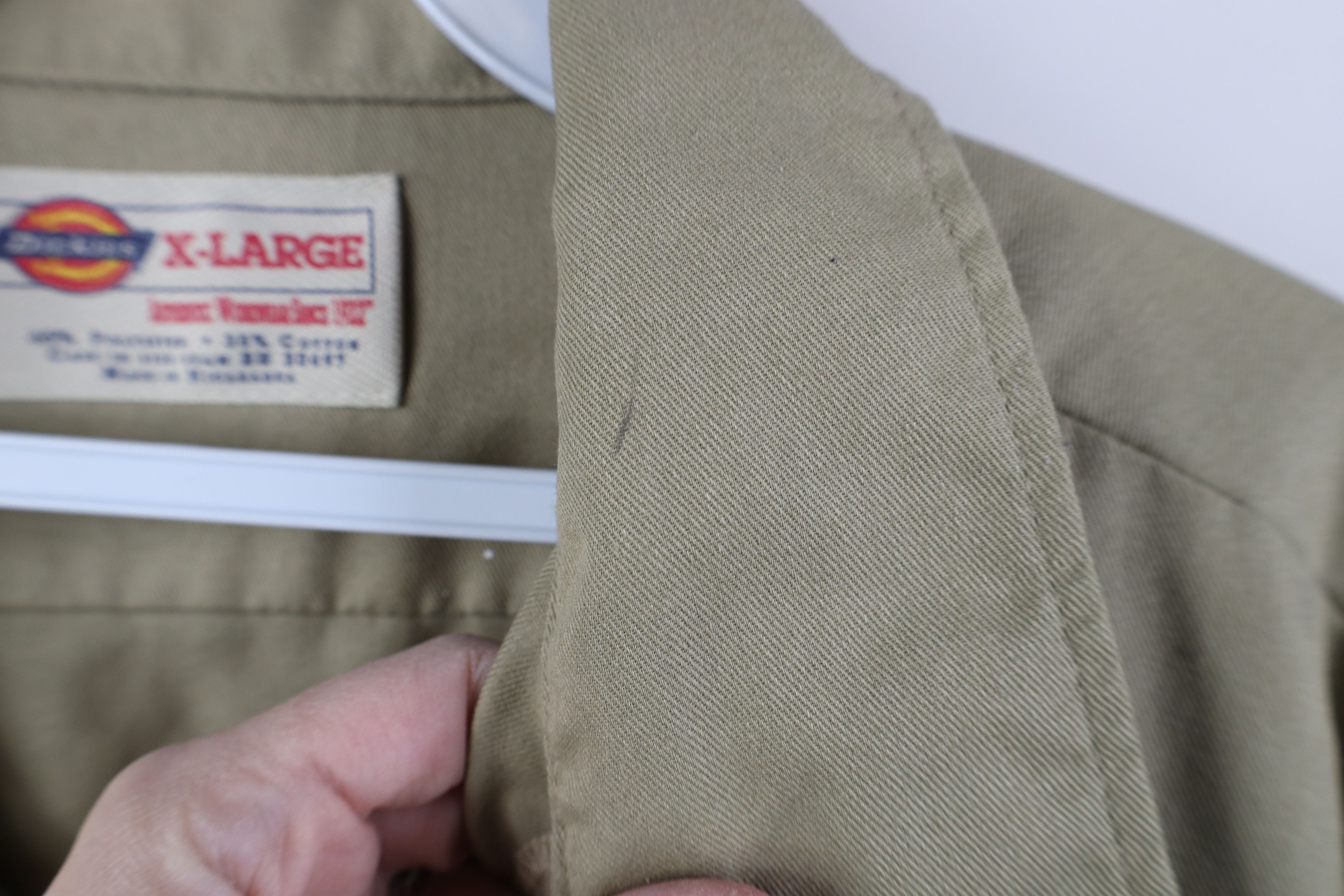 Dickies Vintage 90s Dickies Mechanic Long Sleeve Button Shirt Size US XL / EU 56 / 4 - 5 Thumbnail